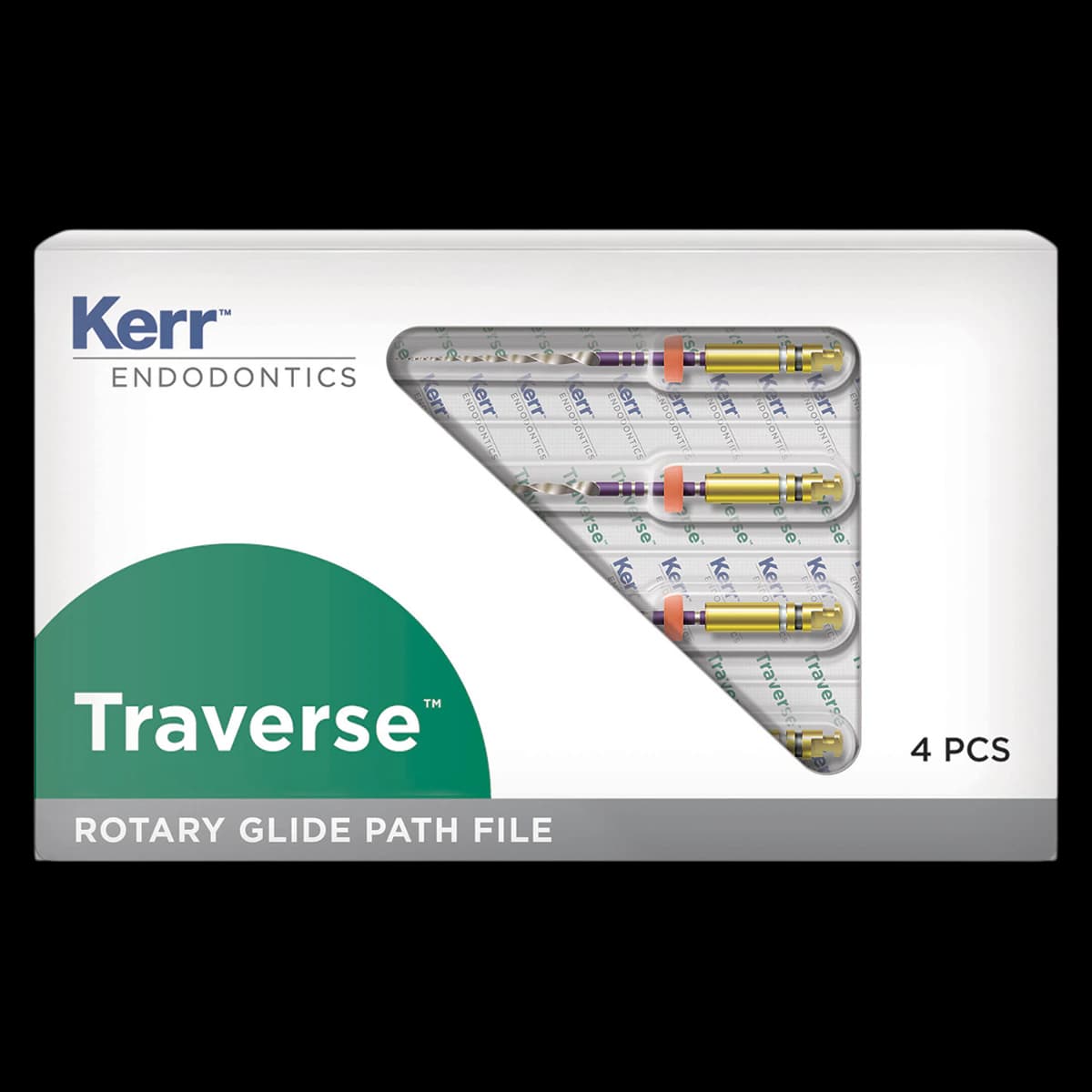 Kerr Traverse Rotary Glide Path File, .06 Taper, #18 Tip, 25 mm, 4/Pk, 818-2182 - Traverse Rotary Glide Path File .06/.18/25 mm 4/Pk, 818-2182 - Image 1