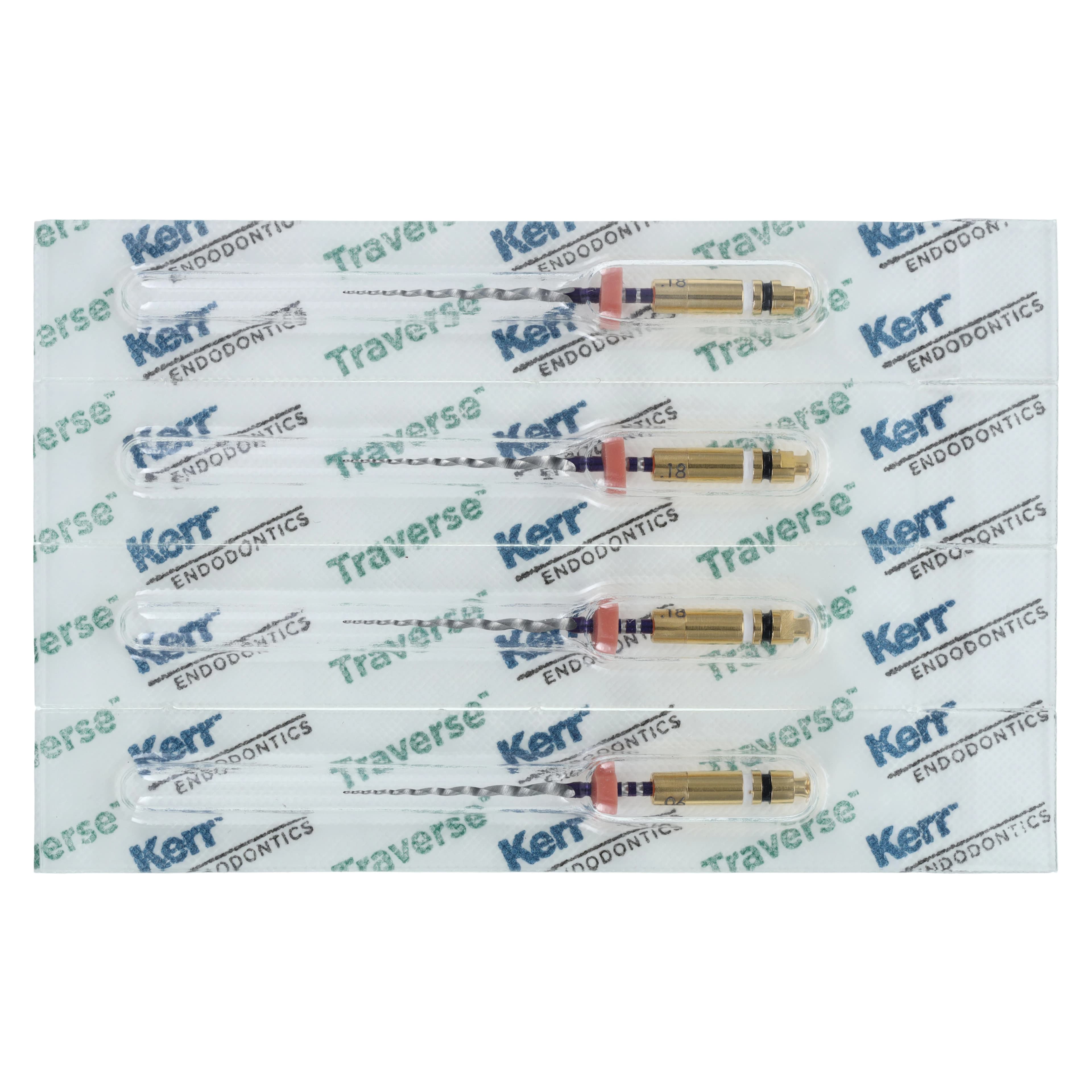 Kerr Traverse Rotary Glide Path File, .06 Taper, #18 Tip, 21mm, Pack of 4, 818-2181 - Traverse&trade; Rotary Glide Path File - Taper .06 - 21mm #18 Glide Path File - Image 1