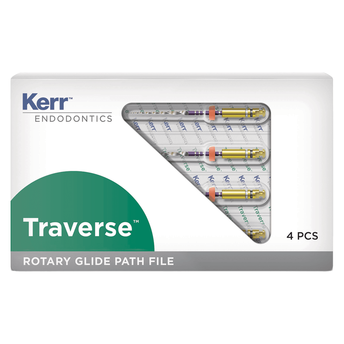 Kerr Traverse Rotary Glide Path File, .06 Taper, #18 Tip, 21mm, Pack of 4, 818-2181 thumbnail 2