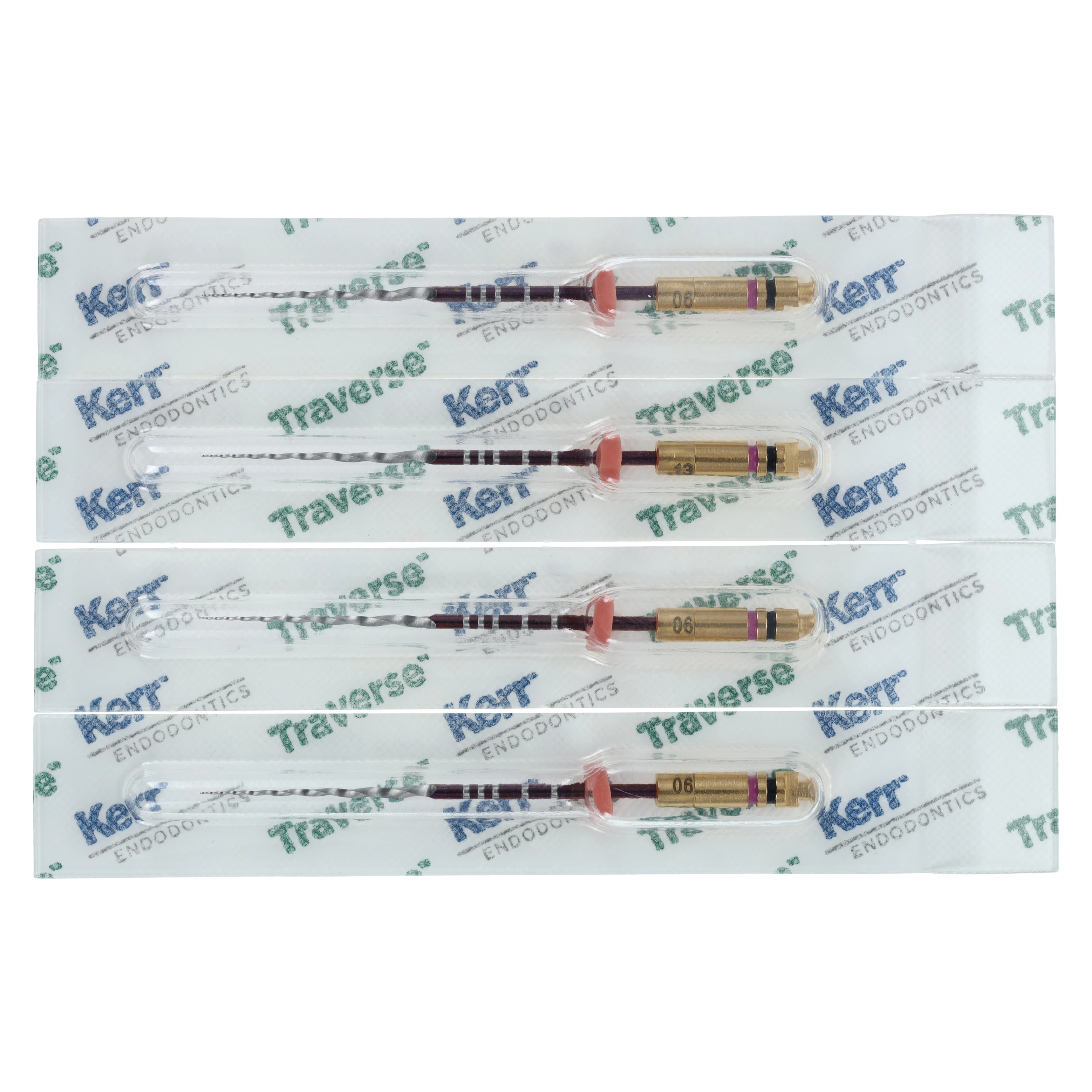 Kerr Traverse Rotary Glide Path File, .06 Taper, .13 Tip, 31mm, Pack of 4, 818-2133 - Traverse&trade; Rotary Glide Path File - Taper .06 - 31mm #13 Glide Path File - Image 1