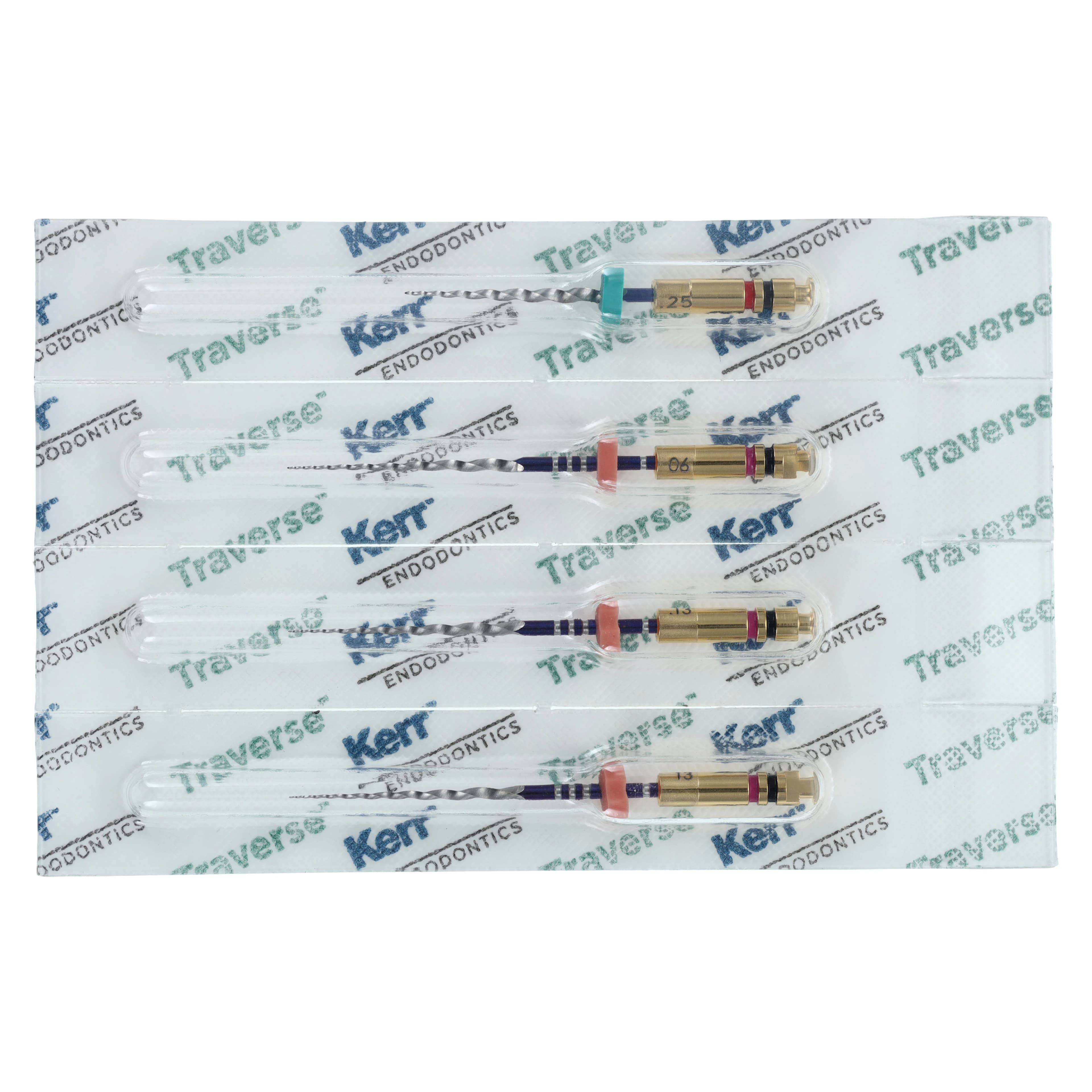 Kerr Traverse Rotary Glide Path File and Orifice Opener, Taper .06, Tip Size .13, 25mm, 4/Pkg, 818-2142 thumbnail 2