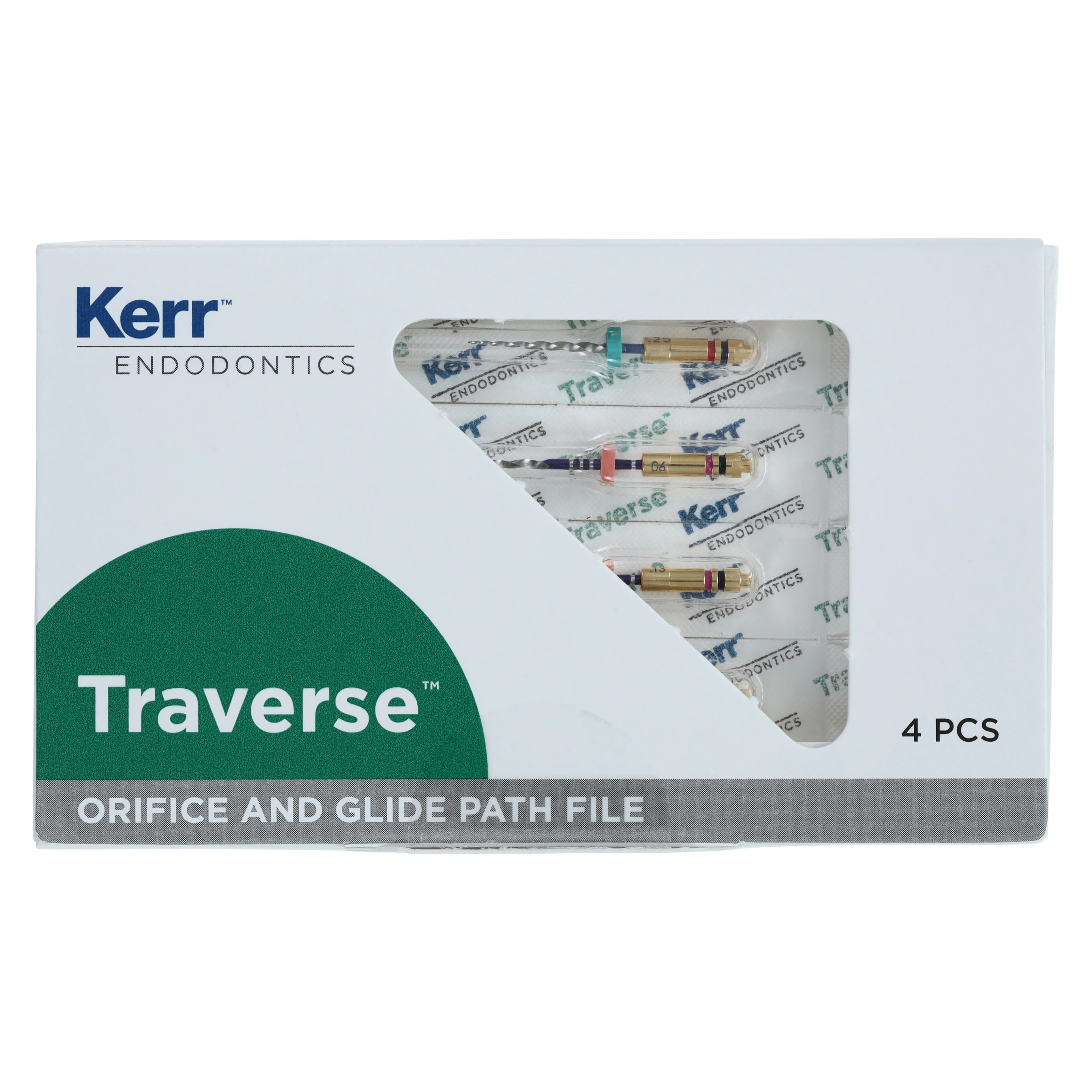 Kerr Traverse Rotary Glide Path File and Orifice Opener, Taper .06, Tip Size .13, 25mm, 4/Pkg, 818-2142 thumbnail 4
