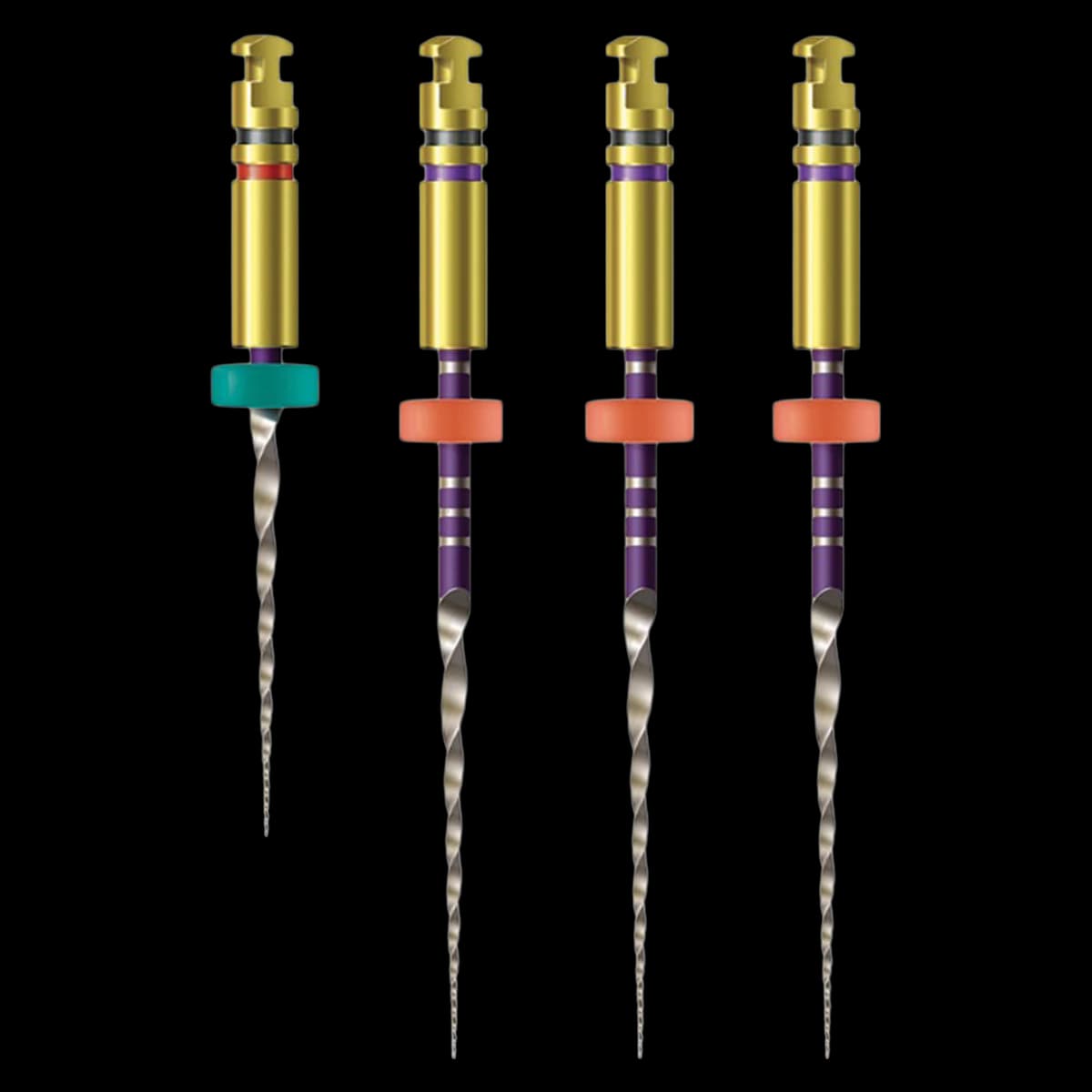 Kerr Traverse Rotary Glide Path File and Orifice Opener, Taper .06, Tip Size .13, 25mm, 4/Pkg, 818-2142 - Traverse&trade; Rotary Glide Path File - Taper .06 - 25mm #13 Glide Path Files and Orifice Opener - Image 1