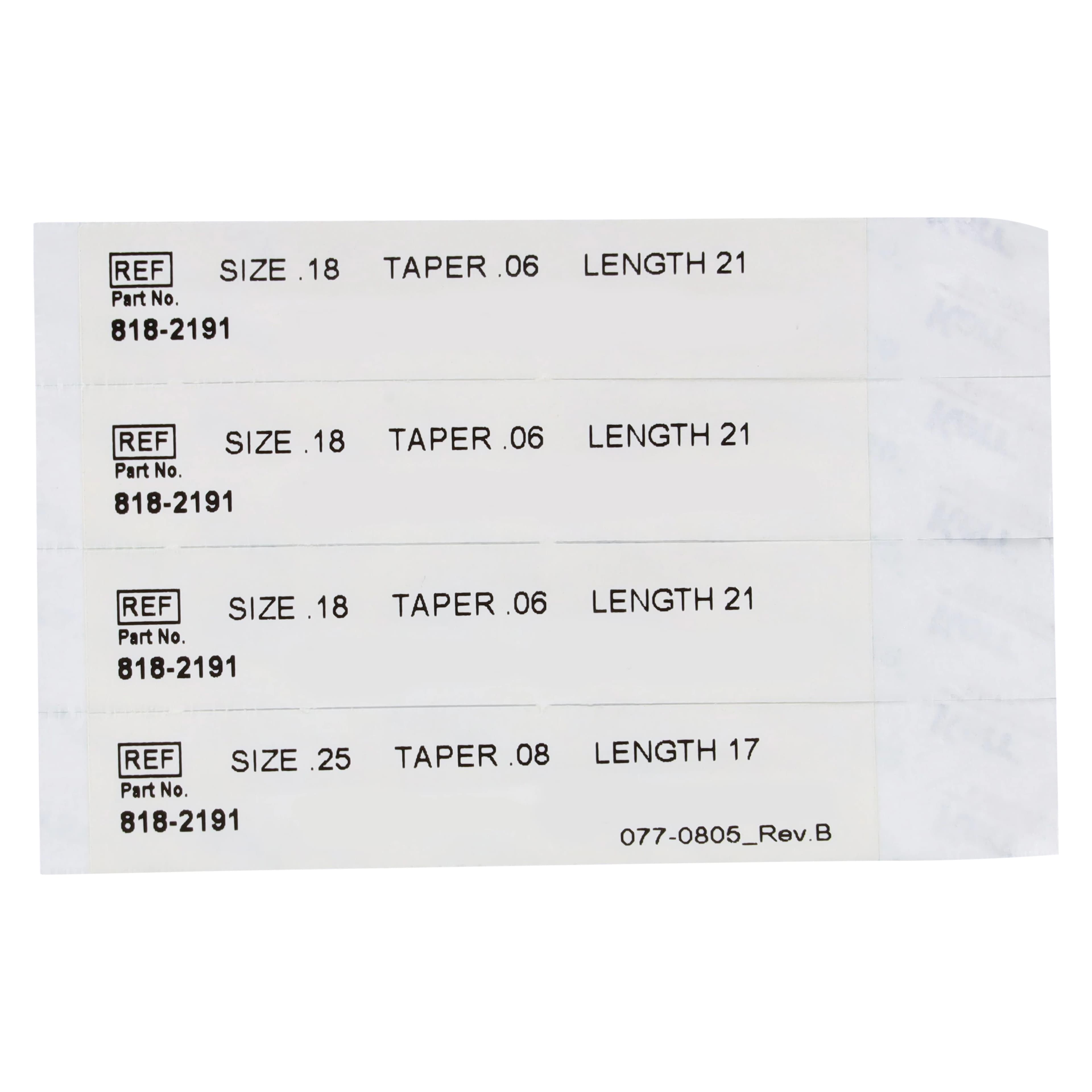 Kerr Traverse Rotary Glide Path File, Taper .06, Tip Size #18, 21mm, 4/Pkg, 818-2191 thumbnail 3