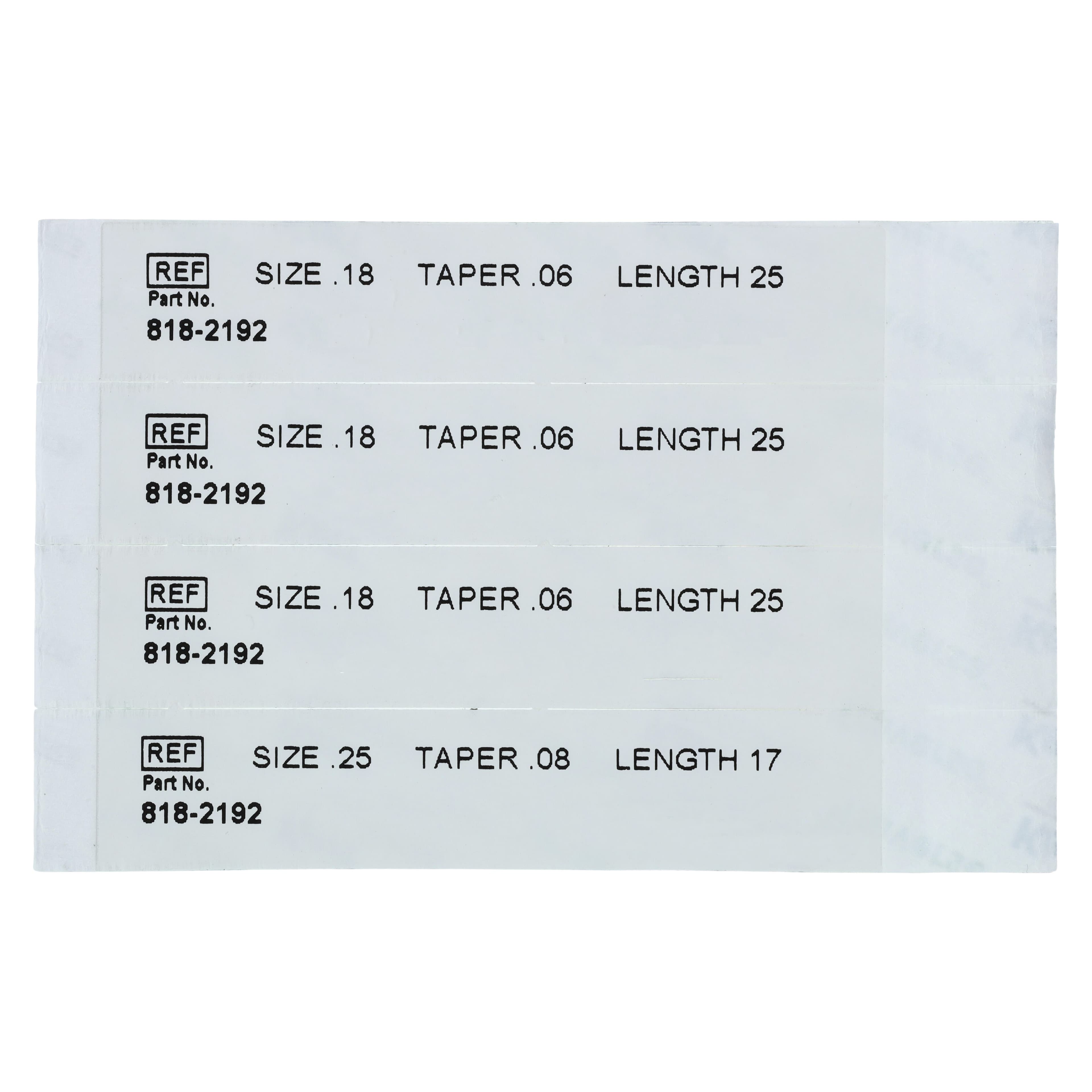 Kerr Traverse Rotary Glide Path File, Orifice Opener & Glide Path Files, Taper .06, Tip Size .18, 25mm, 4/Pkg, 818-2192 thumbnail 3
