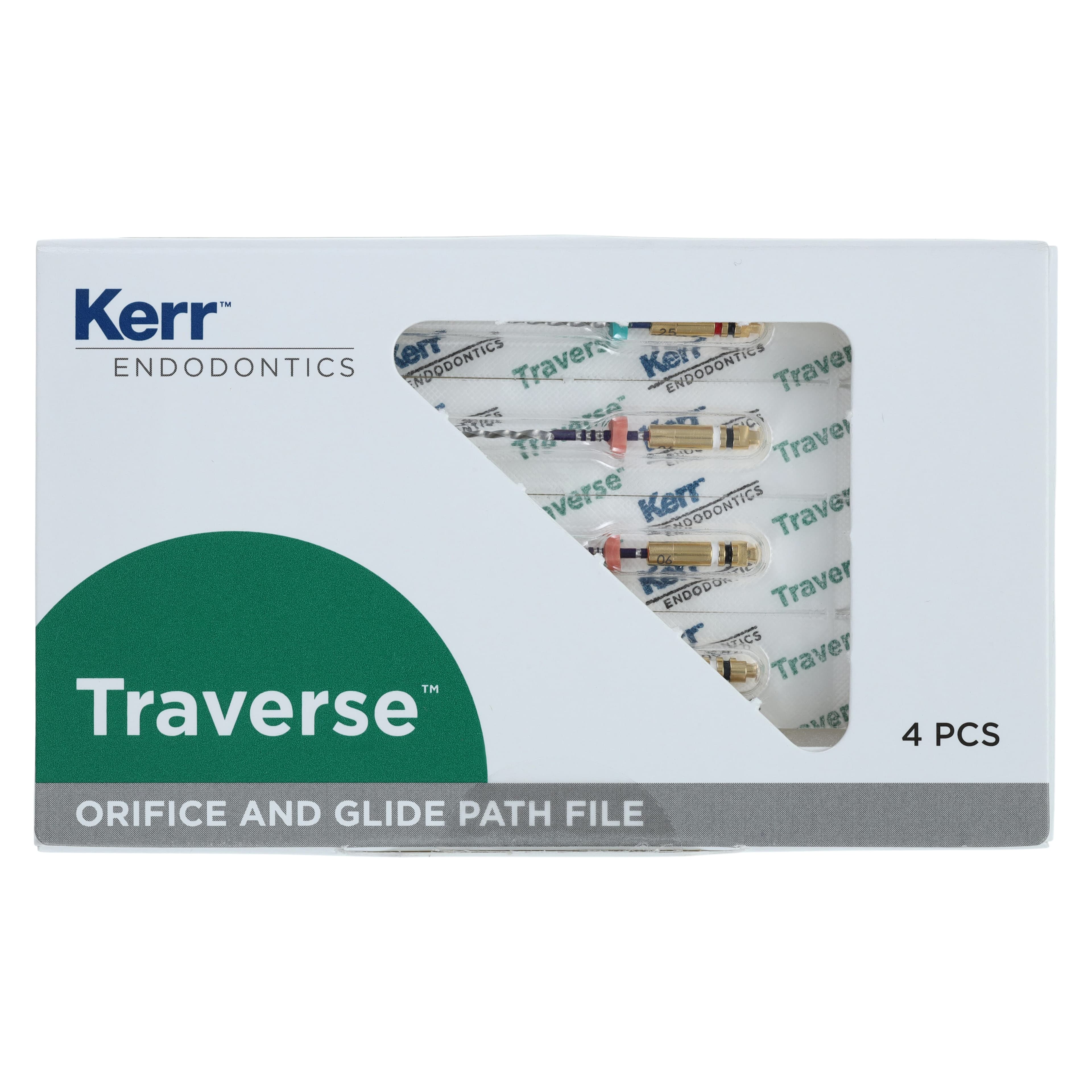 Kerr Traverse Rotary Glide Path File, Orifice Opener & Glide Path Files, Taper .06, Tip Size .18, 25mm, 4/Pkg, 818-2192 thumbnail 4