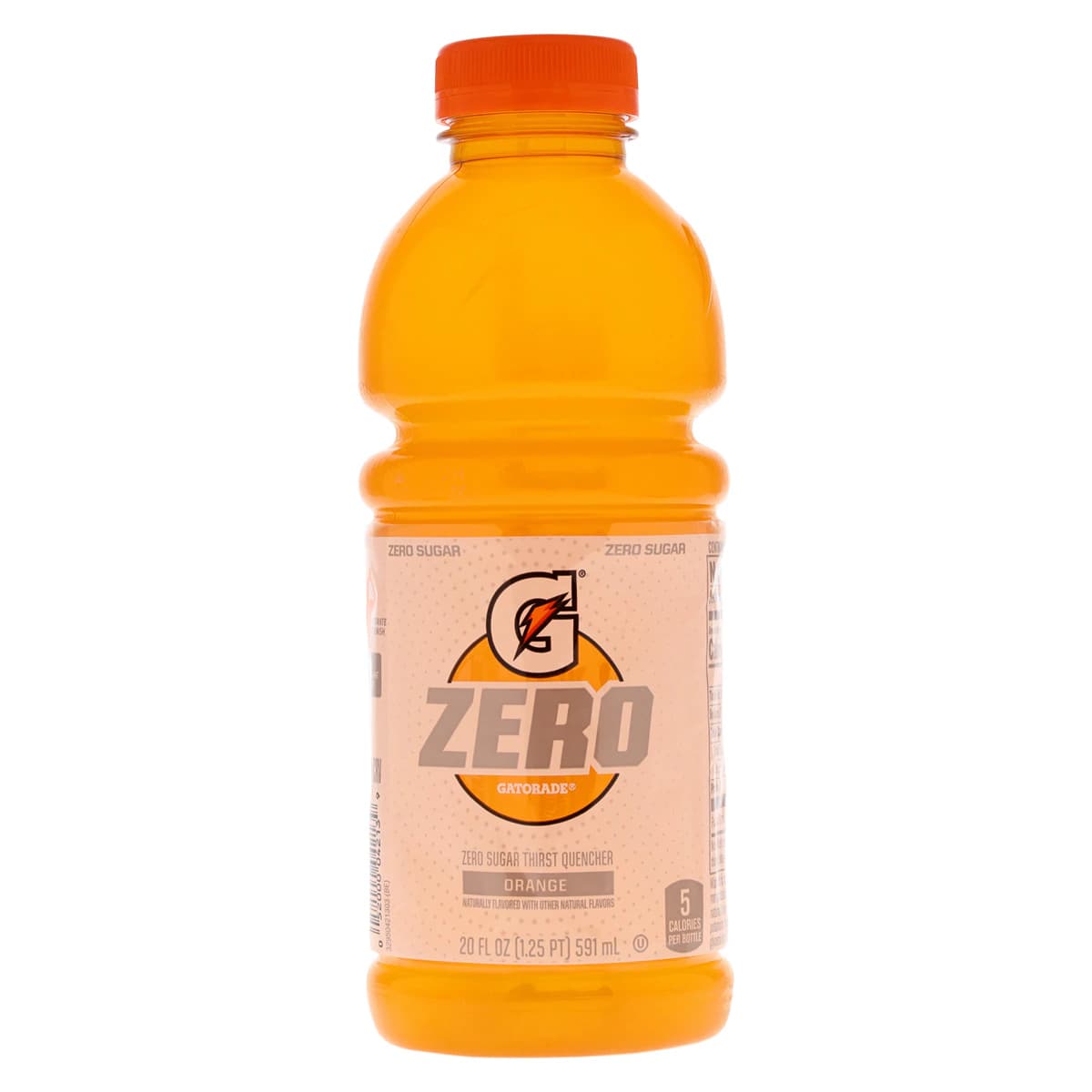Gatorade G Zero Sports Beverage, Orange, 20 oz Bottle, 24/Case thumbnail 2