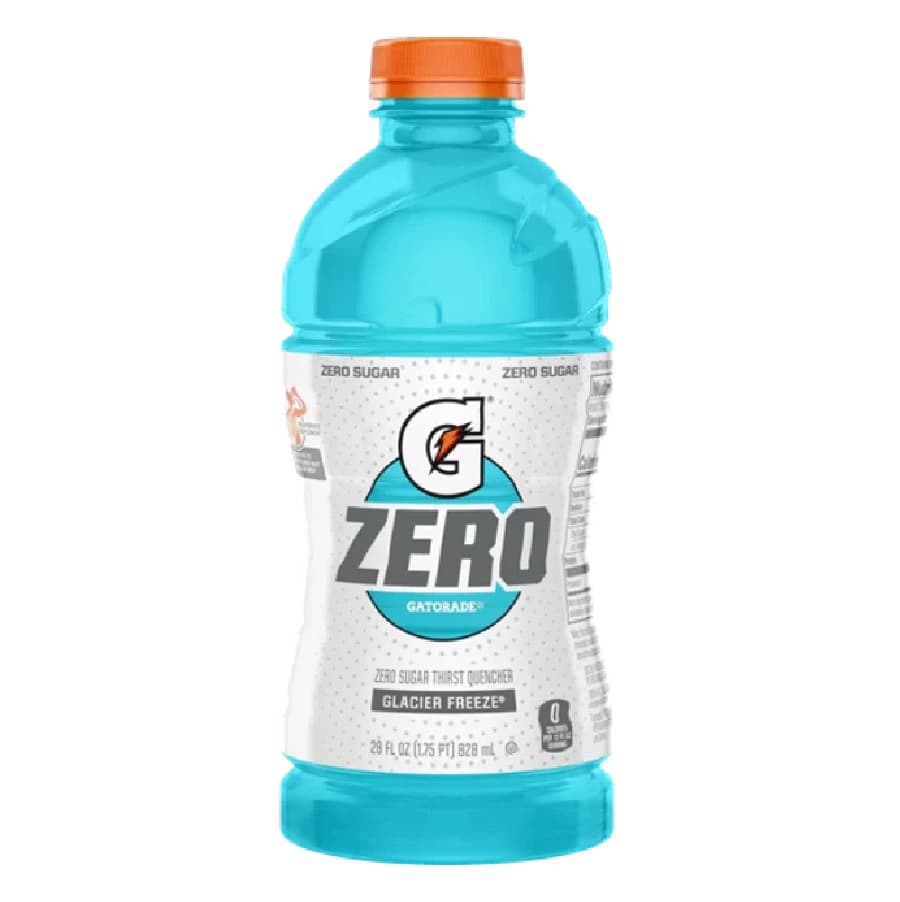 Gatorade G Zero Sports Beverage, Glacier Freeze, 20 oz Bottle, 24/Case thumbnail 4