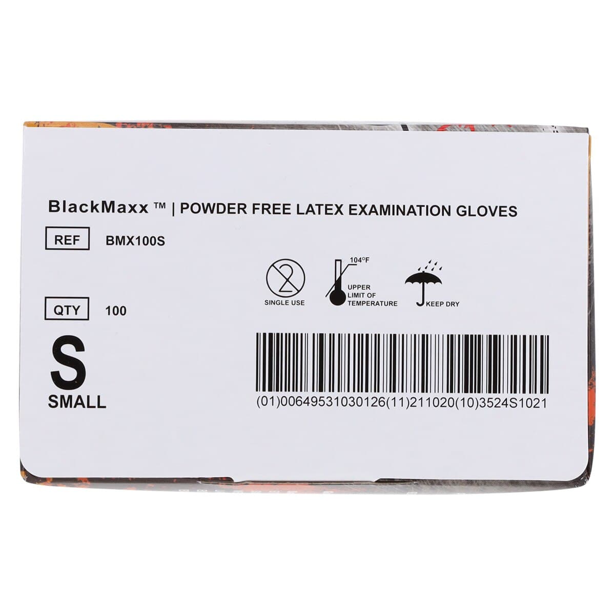 Black Maxx™ Latex Exam Gloves, Powder Free, Non-Sterile, Small, Black, 100/Box, BMX100S thumbnail 6