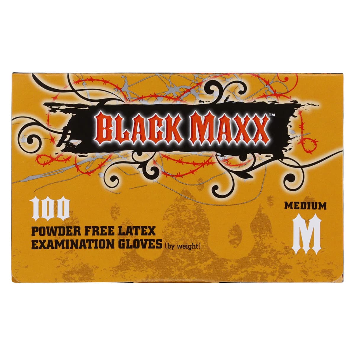 Black Maxx™ Latex Exam Gloves, Powder Free, Non-Sterile, Medium, Black, 100/Box, BMX100M thumbnail 7