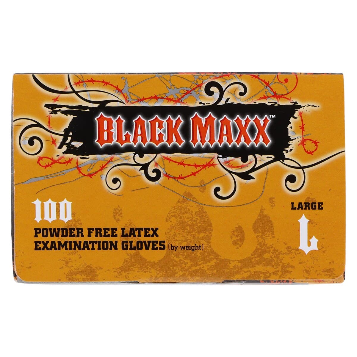 Black Maxx™ Latex Exam Gloves, Powder Free, Non-Sterile, Large, Black, 100/Box, BMX100L thumbnail 7
