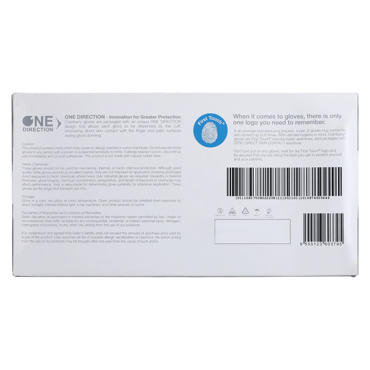 Cranberry LUXE Nitrile Exam Gloves, Powder Free, Non-Sterile, X-Large, Azure Blue, 250/Box, CR3669 thumbnail 8