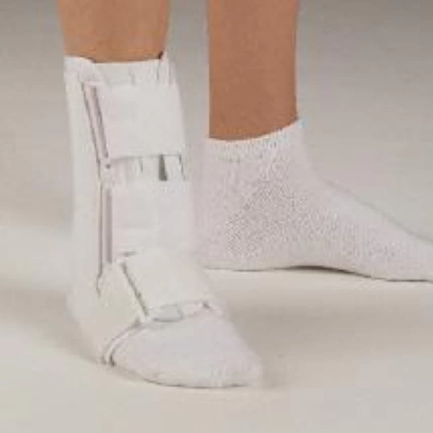 PremierPro Orthopedic Ankle Brace, Adult Small, Leatherette, 7-8" - MED PremierPro Brace Ankle - Image 1