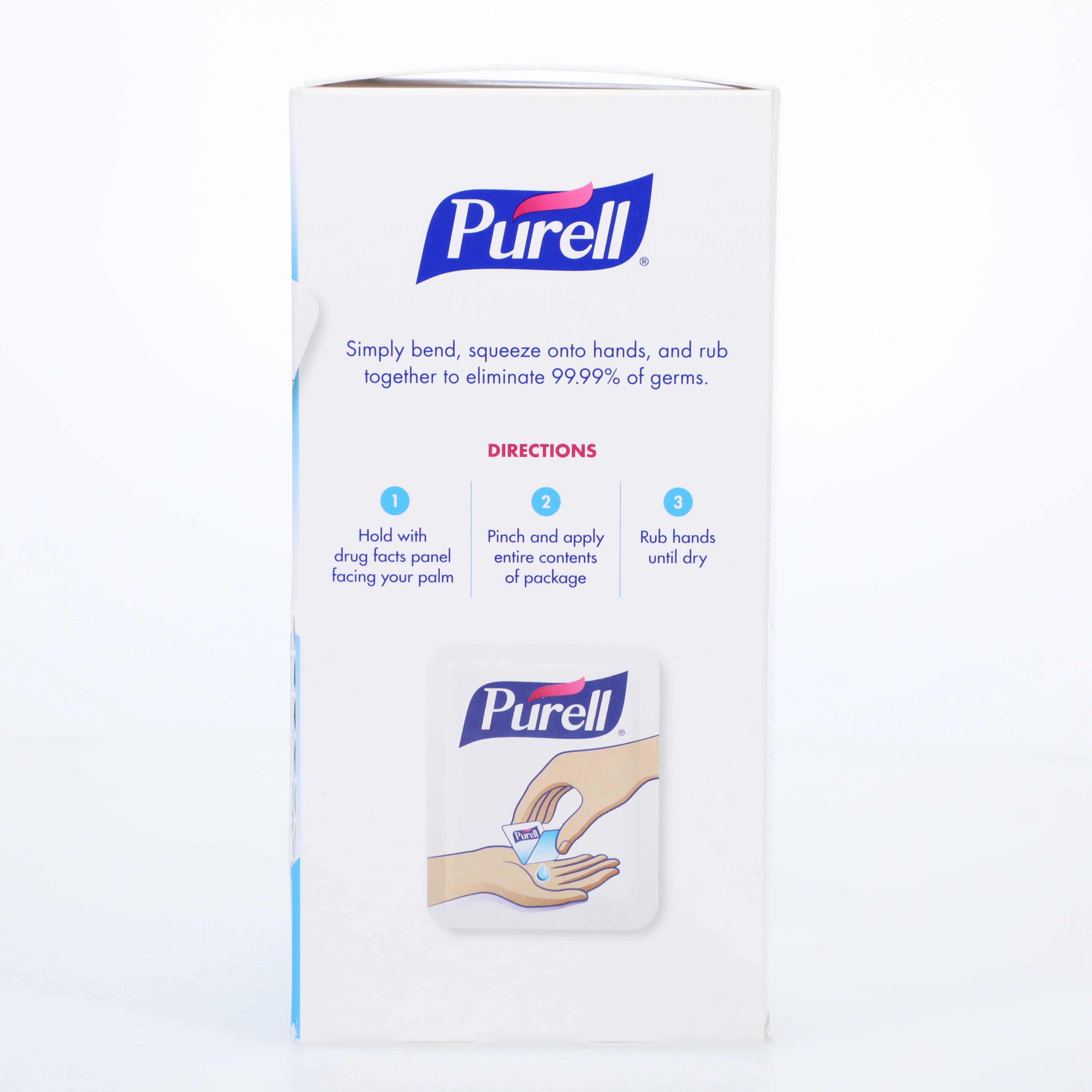 Purell Advanced Hand Sanitizer Wipes, Individual Packets, 125/Box thumbnail 4