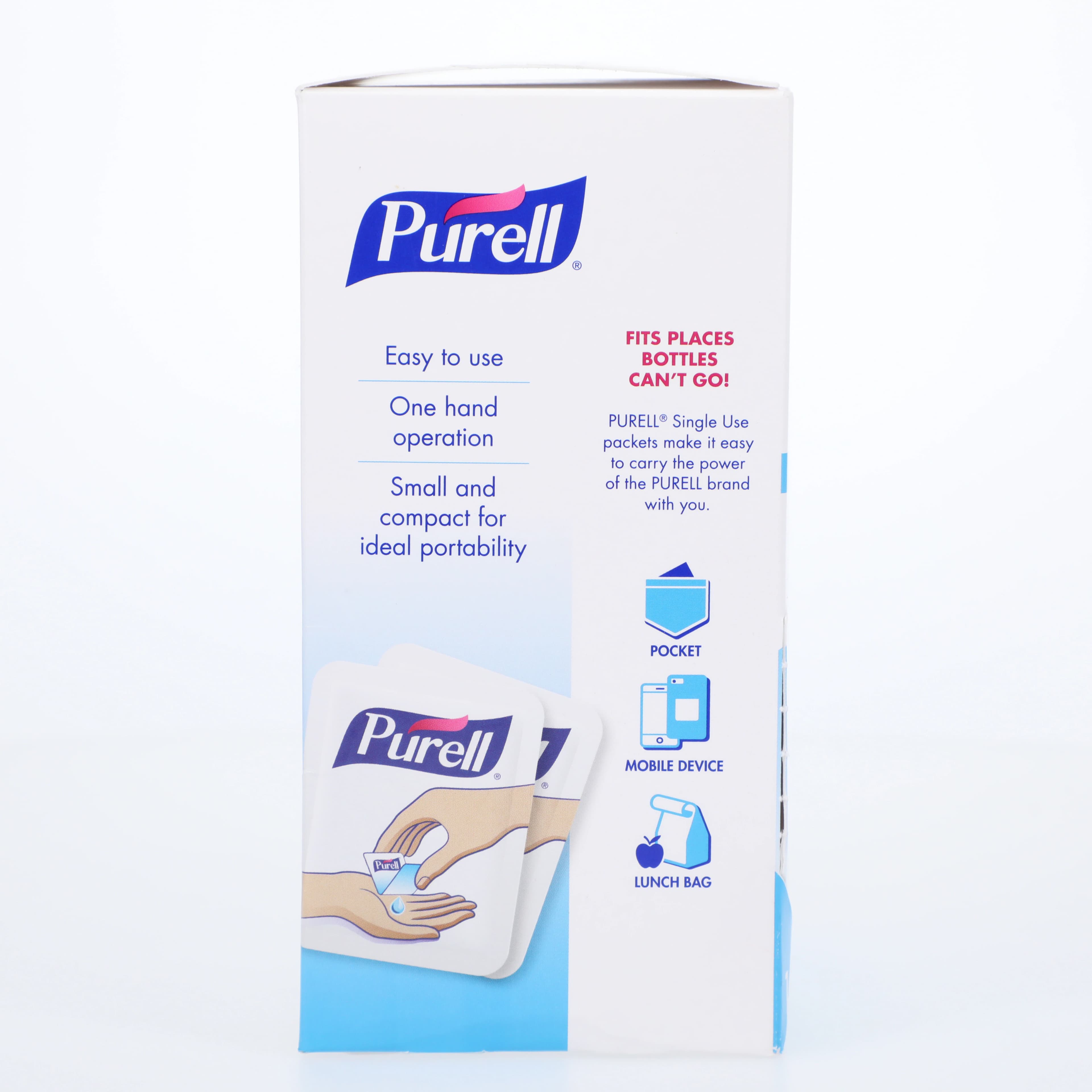 Purell Advanced Hand Sanitizer Wipes, Individual Packets, 125/Box thumbnail 5