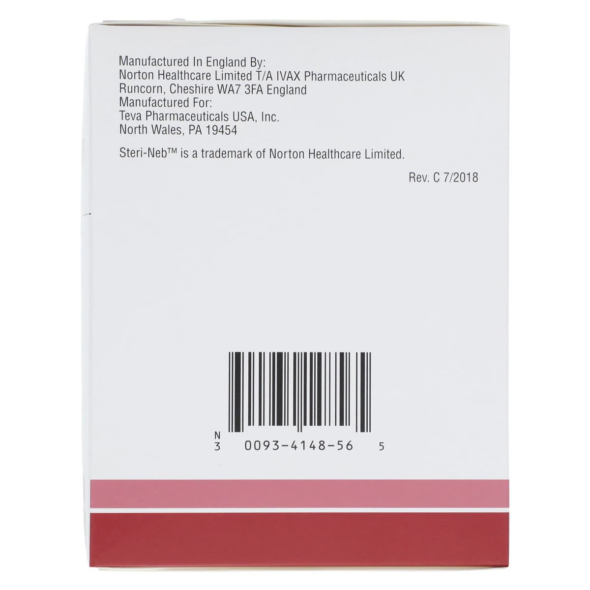 Levalbuterol Inhalation Solution 1.25 mg/3 mL, 3 mL Unit-Dose Vials, 30/Package (Teva Pharmaceuticals) thumbnail 3