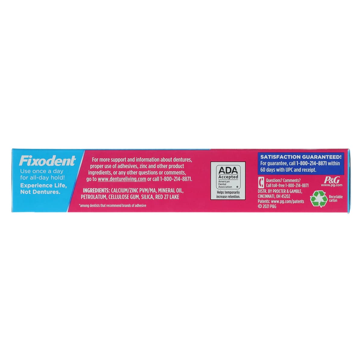 Fixodent Dental Appliance Adhesive Original, 2.4 oz Tube thumbnail 5