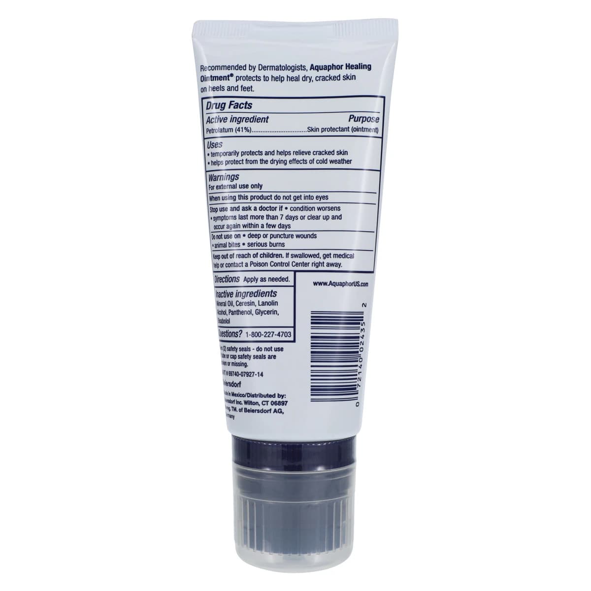 Aquaphor Healing Ointment, Fragrance Free, 3 oz Tube thumbnail 2
