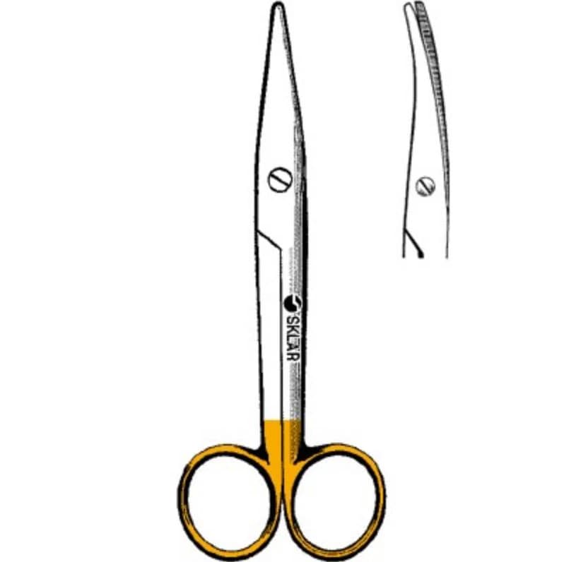 Sklar Edge TC Mayo-Stille Dissecting Scissors, Curved, 6-3/4" (17.1 cm), Stainless Steel/Tungsten Carbide, Each - Scissors Dissect Mayo-Stille - Image 1