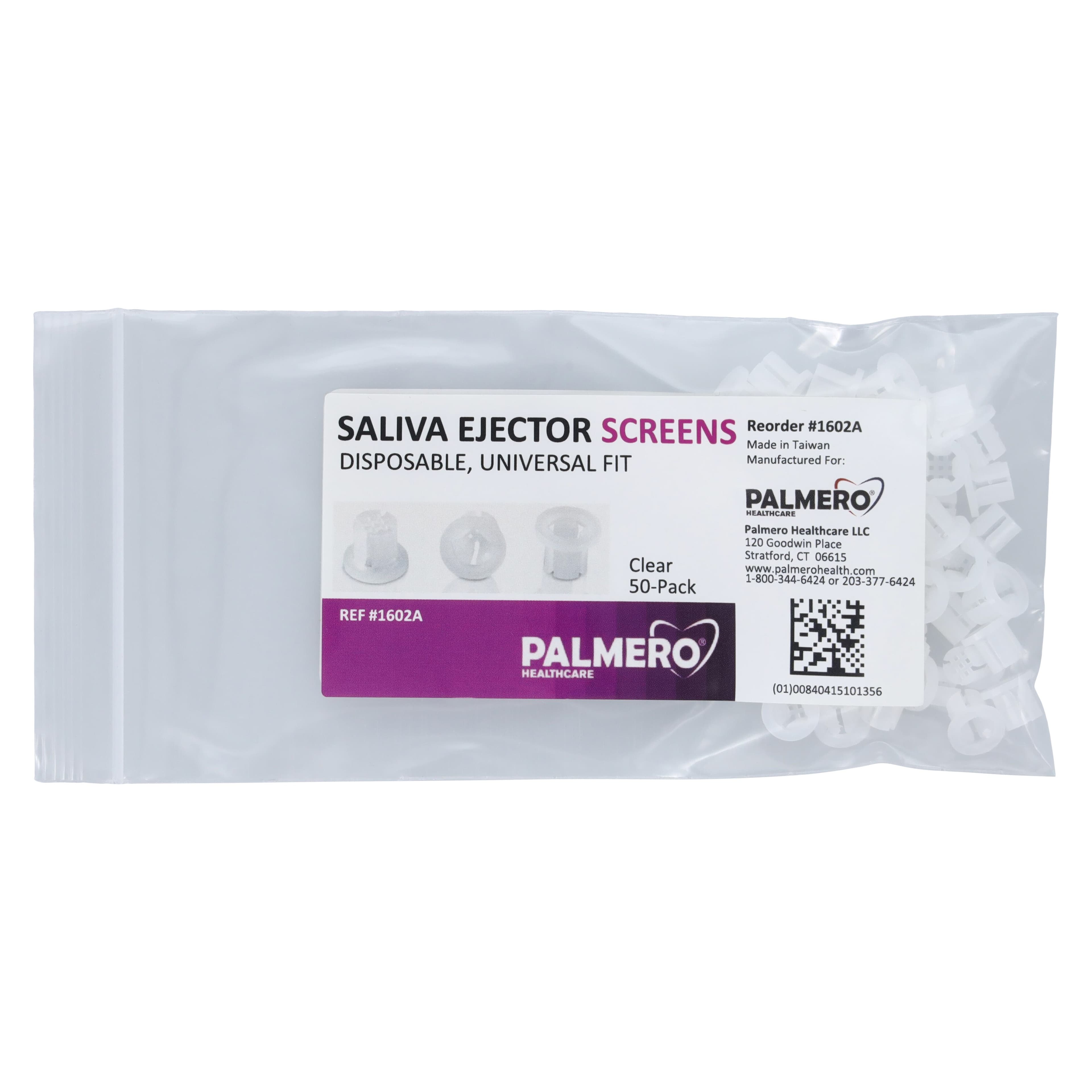 Palmero Saliva Ejector Screens, Universal Fit, Disposable, 50/Bag thumbnail 3