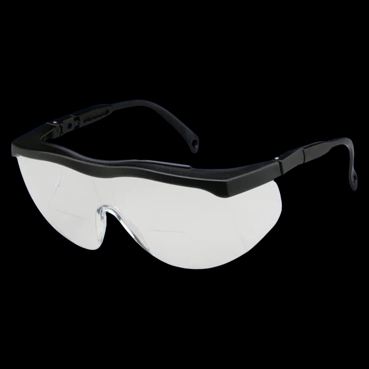ProVision® Bifocal Safety Eyewear, 1.5 Diopter, Black Frame/Clear Lens, 3701B - ProVision® Bifocal Safety Eyewear - 1.5 Diopter - Image 1