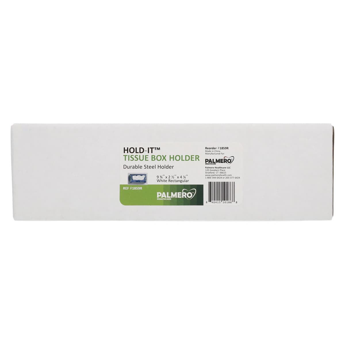 Hold-It Rectangular Tissue Box Holder, Professional Size, White, 1/Pk, 1859R thumbnail 4