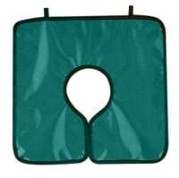Cling Shield® Pan-A-Cape Lead-Lined Adult Pano Cape Apron, No Collar, Forest Green, 0.3mm, 23-1/2" x 7-1/2" - Cling Shield® Forest Green Lead-Lined Adult Pano Cape Apron No Collar .3mm - Image 1