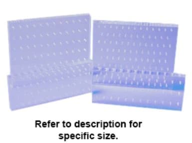 Palmero Plexiglass Bur Block, 36-Hole, Friction Grip (FG), Clear, 5" x 2" x 1/2", 1/Pk, 1516BFG - Plexiglass Bur Block, 36-Hole, FG, Clear, 1/Pk - Image 1