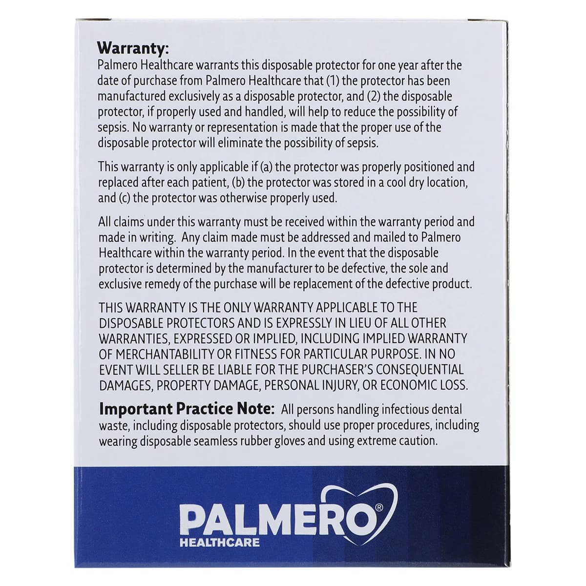 Palmero Bite Block Protectors for Siemens Pano X-Ray, 1.5" x 3", Clear, Latex-Free, 500/Box, #1850S thumbnail 3