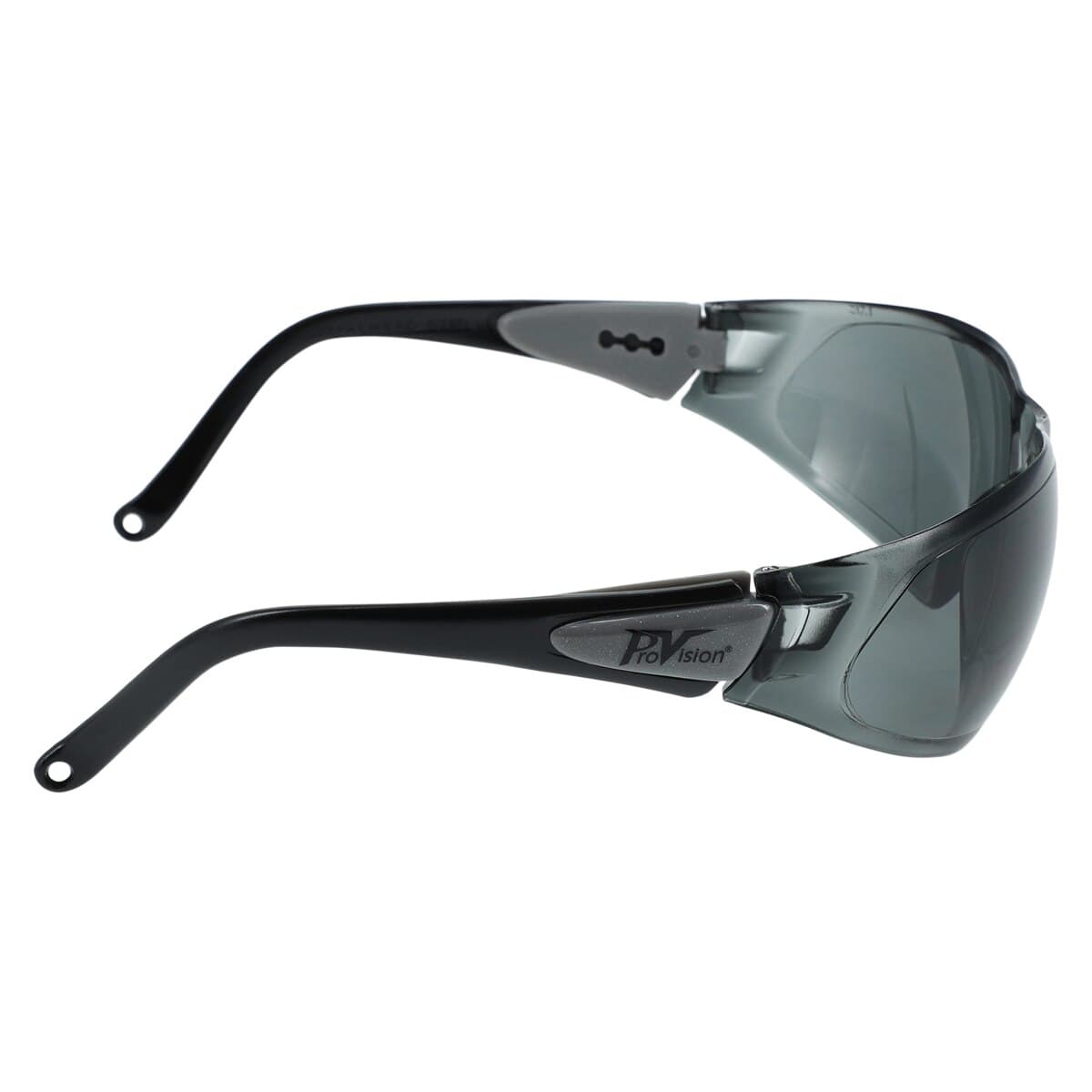 ProVision Contour Wraps Safety Eyewear, Black Frame, Gray Lens, Anti-Fog, Anti-Scratch, UV Protection, 1 Pair, 3552 thumbnail 4