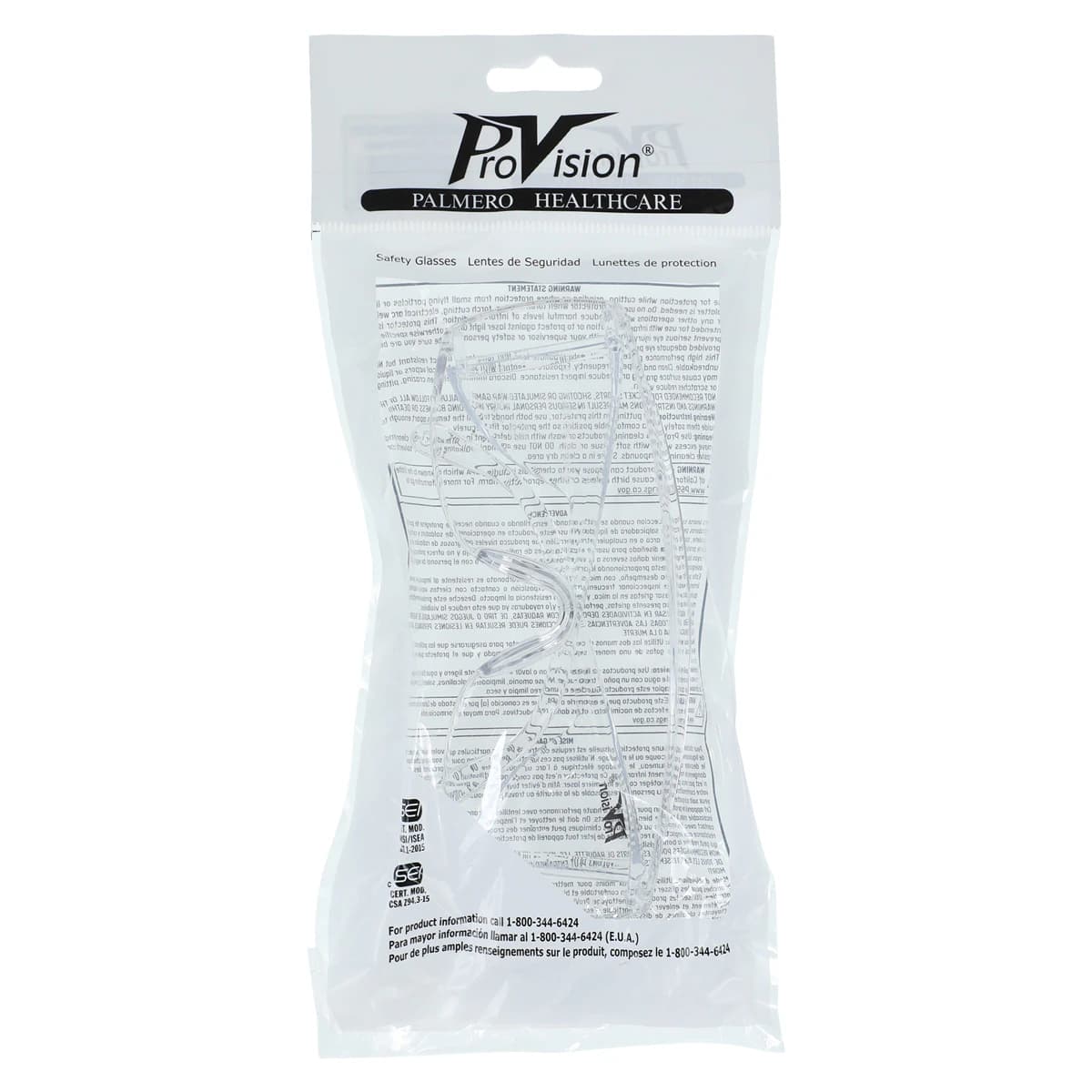 ProVision End-Fog Protective Eyewear, Clear Frame, Clear Lens, Anti-Fog, Anti-Scratch, UV Protection, 1/Pkg, 3556C thumbnail 5