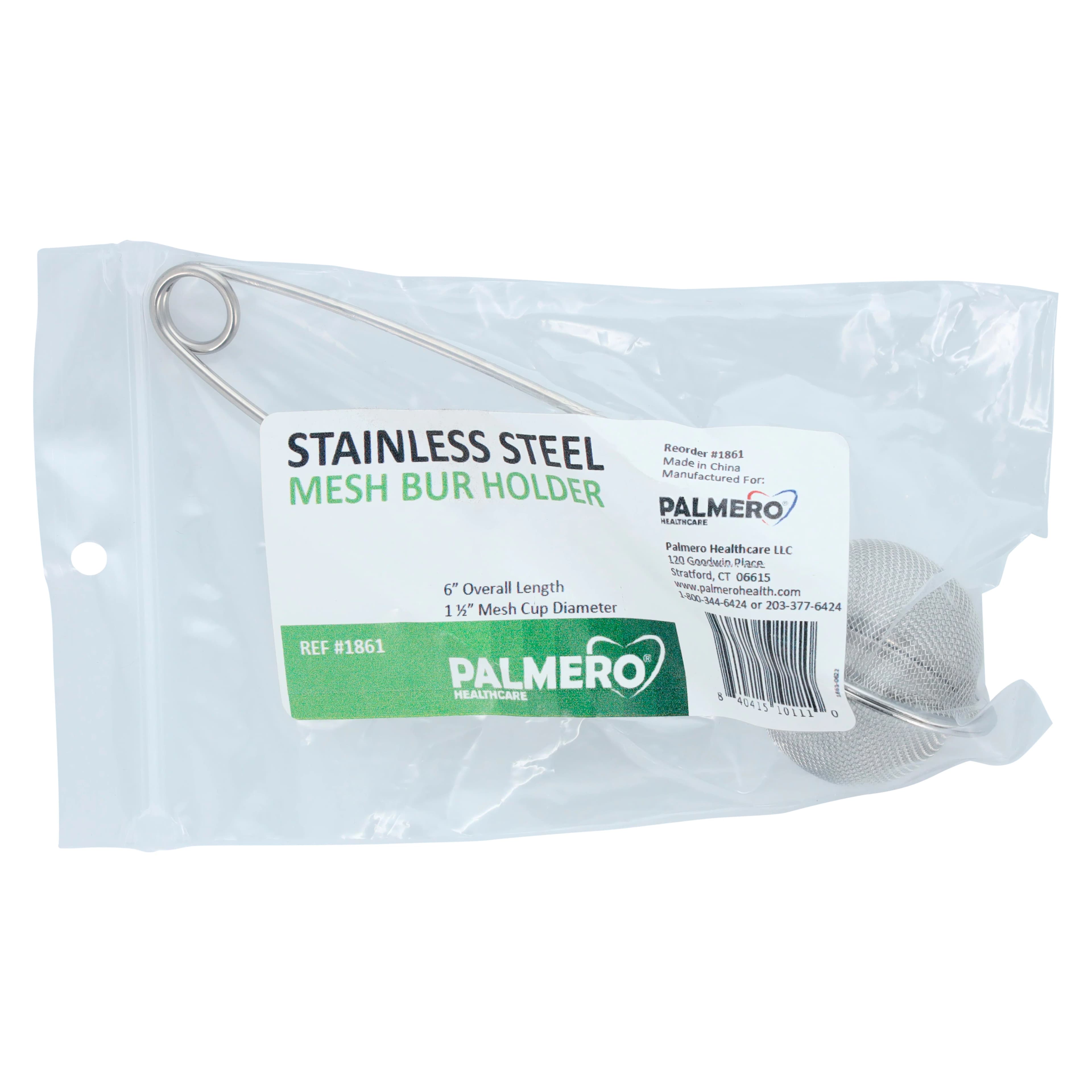 Palmero Mesh Bur Holder, Stainless Steel, 1.75" Diameter, 6" Length, 1/Pk, 1861 thumbnail 5