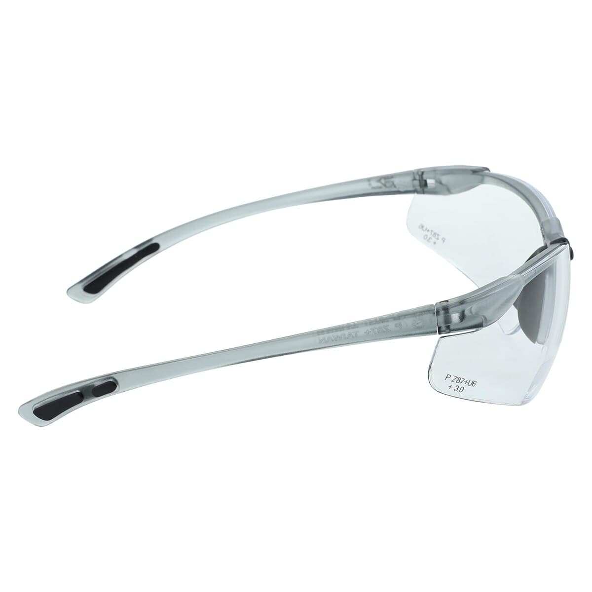 ProVision Tech Specs Bifocal Safety Eyewear, 3.0 Diopter, Grey Frame, Clear Lens, 1/Pk, 3720E thumbnail 4