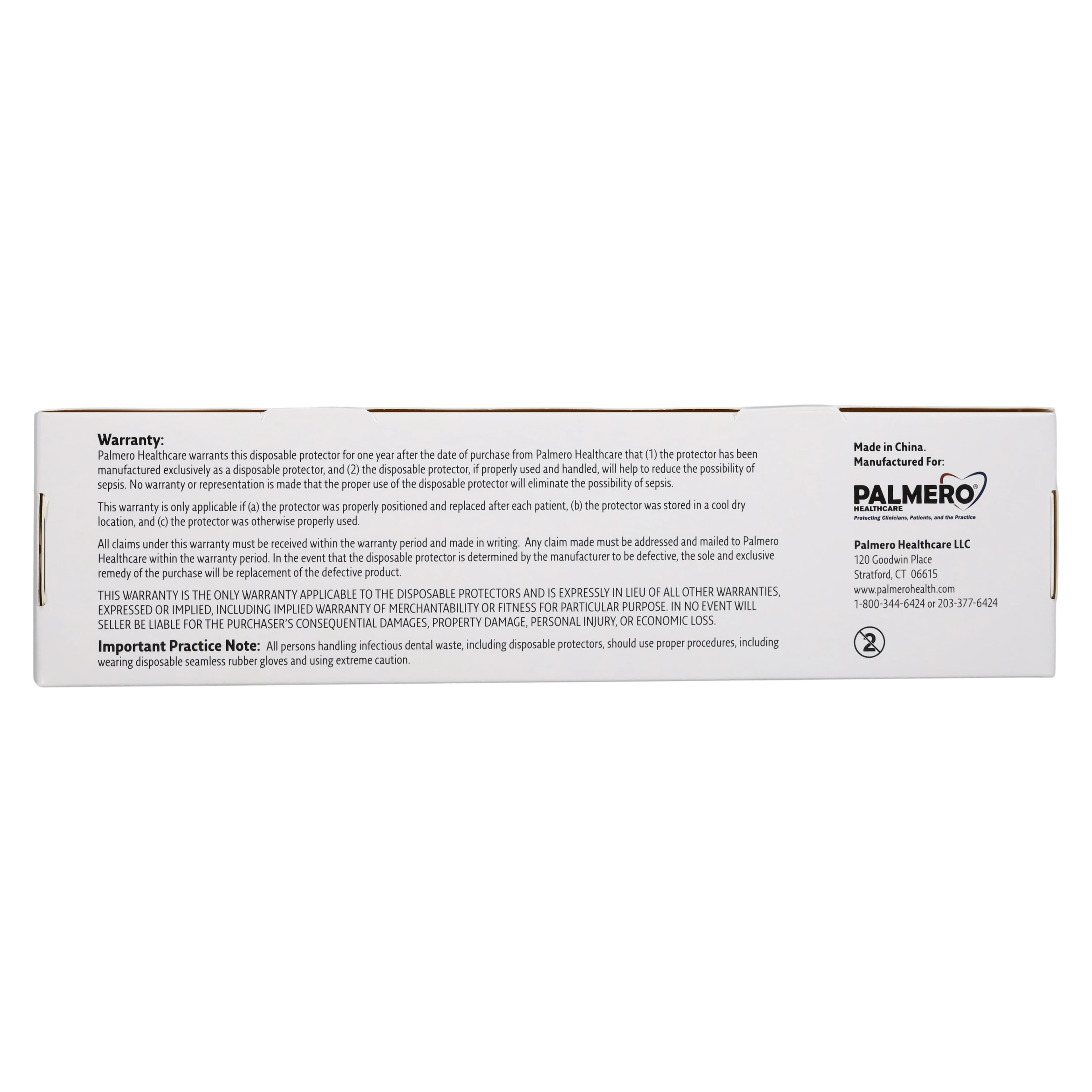 Palmero Digital X-Ray Sensor Protector, Universal Fit, Size #0/#1, 1 3/8" x 8", Clear, Latex-Free, 500/Box, 1970 thumbnail 4