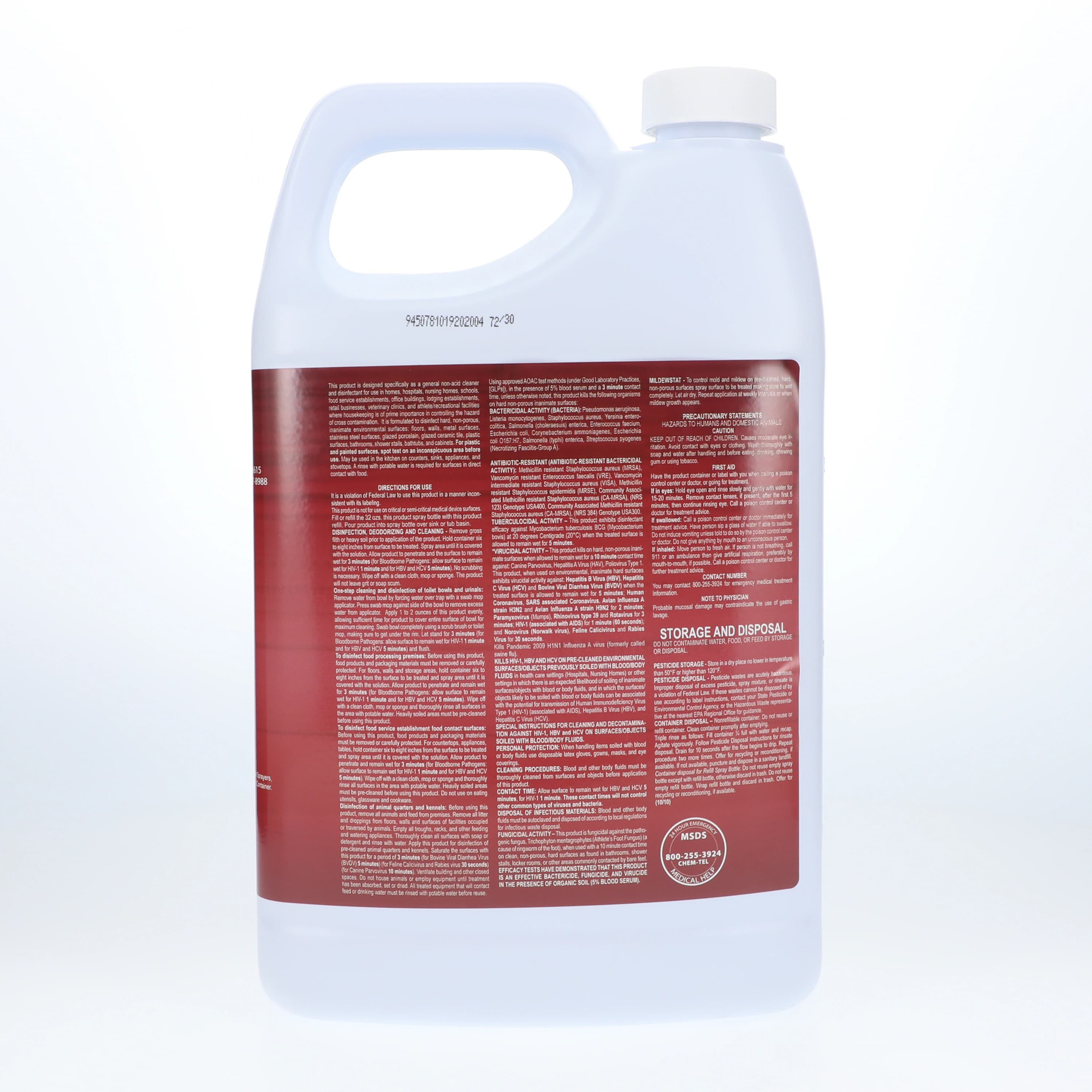 DisAseptic XRQ Disinfectant Cleaner, Ready-to-Use, 1 Gallon Refill, 3504 thumbnail 3