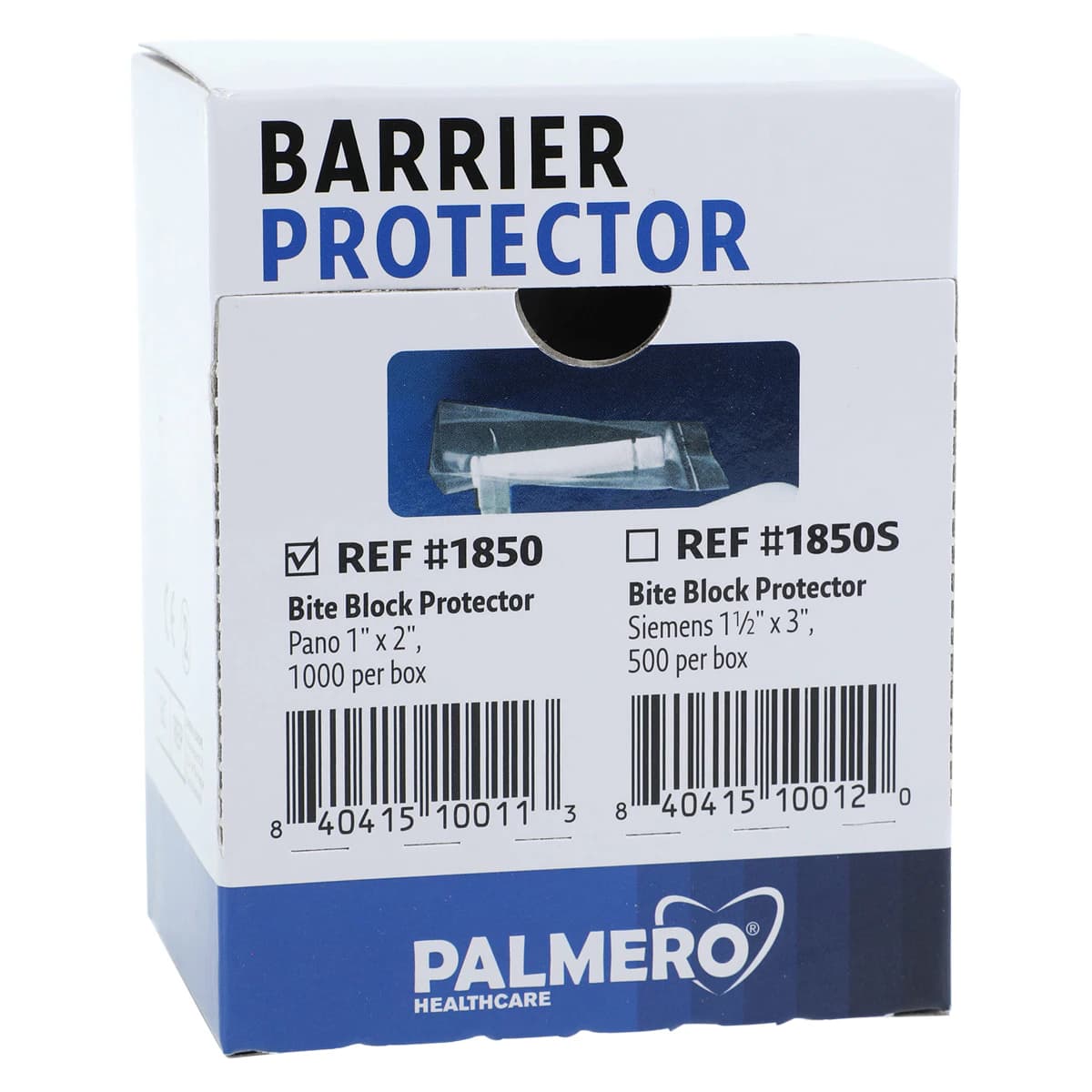 Palmero Bite Block Protector for Panoramic X-Ray Machine, 1" x 2", Clear, Latex-Free, 1000/Pk, #1850 - Bite Block Protector for Panoramic X-Ray Machine, 1" x 2", Clear, 1000/Pk, 1850 - Image 1