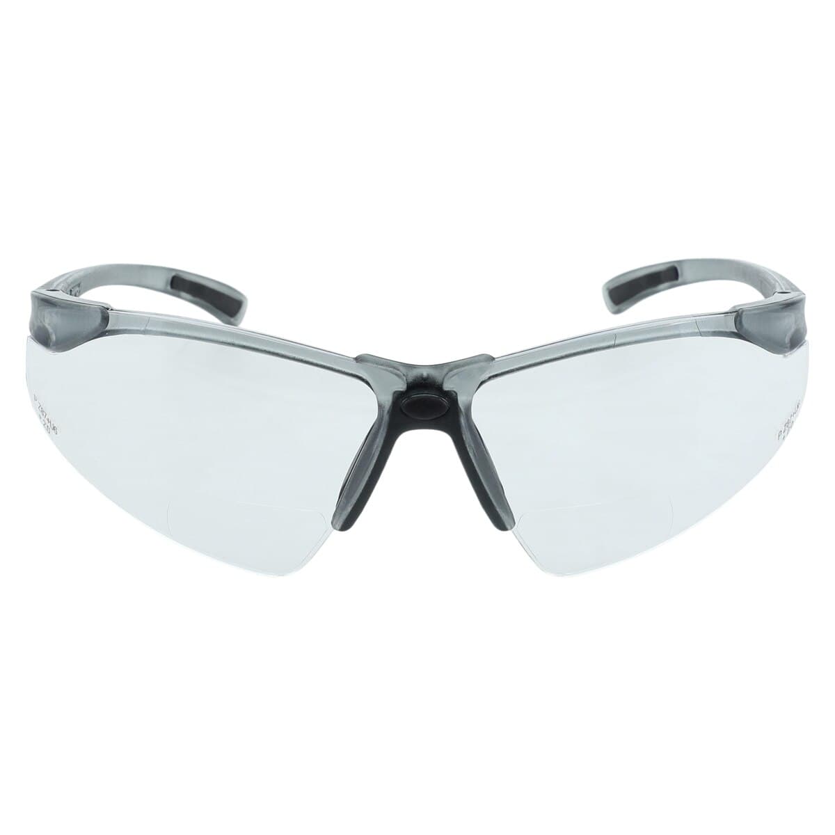 Palmero ProVision Tech-Spec Bifocal Safety Eyewear, 2.0 Diopter, Grey Frame, Clear Lens, 3720C thumbnail 3