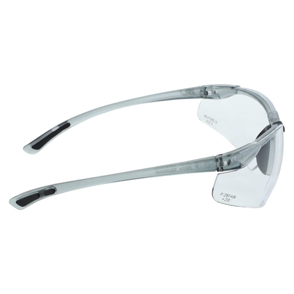 Palmero ProVision Tech-Spec Bifocal Safety Eyewear, 2.0 Diopter, Grey Frame, Clear Lens, 3720C thumbnail 4