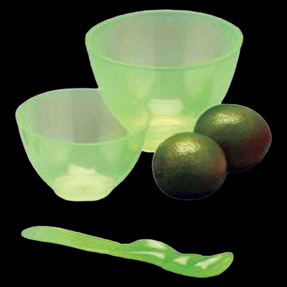 Candeez Lime/Green Scented Flexible Mixing Bowl, Medium, 350cc, PVC, 4" x 2.5", 1/Pkg - Candeez Lime/Green Scented Flexible Mixing Bowls Medium - Image 1