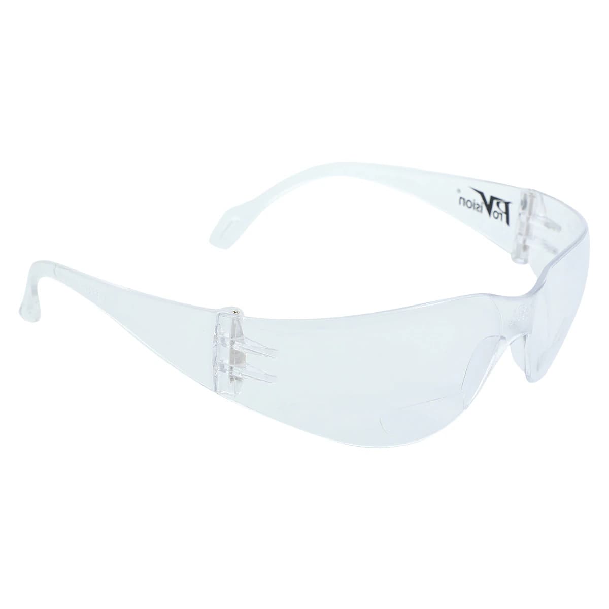 Cool Wraps Bifocal Safety Eyewear, Clear Frame, Clear Lens, 2.5 Diopter, 1/Pkg, 3730D - Cool Wraps Bifocal Safety Eyewear – Clear Frame, Clear Lens - 2.5 Diopter - Image 1