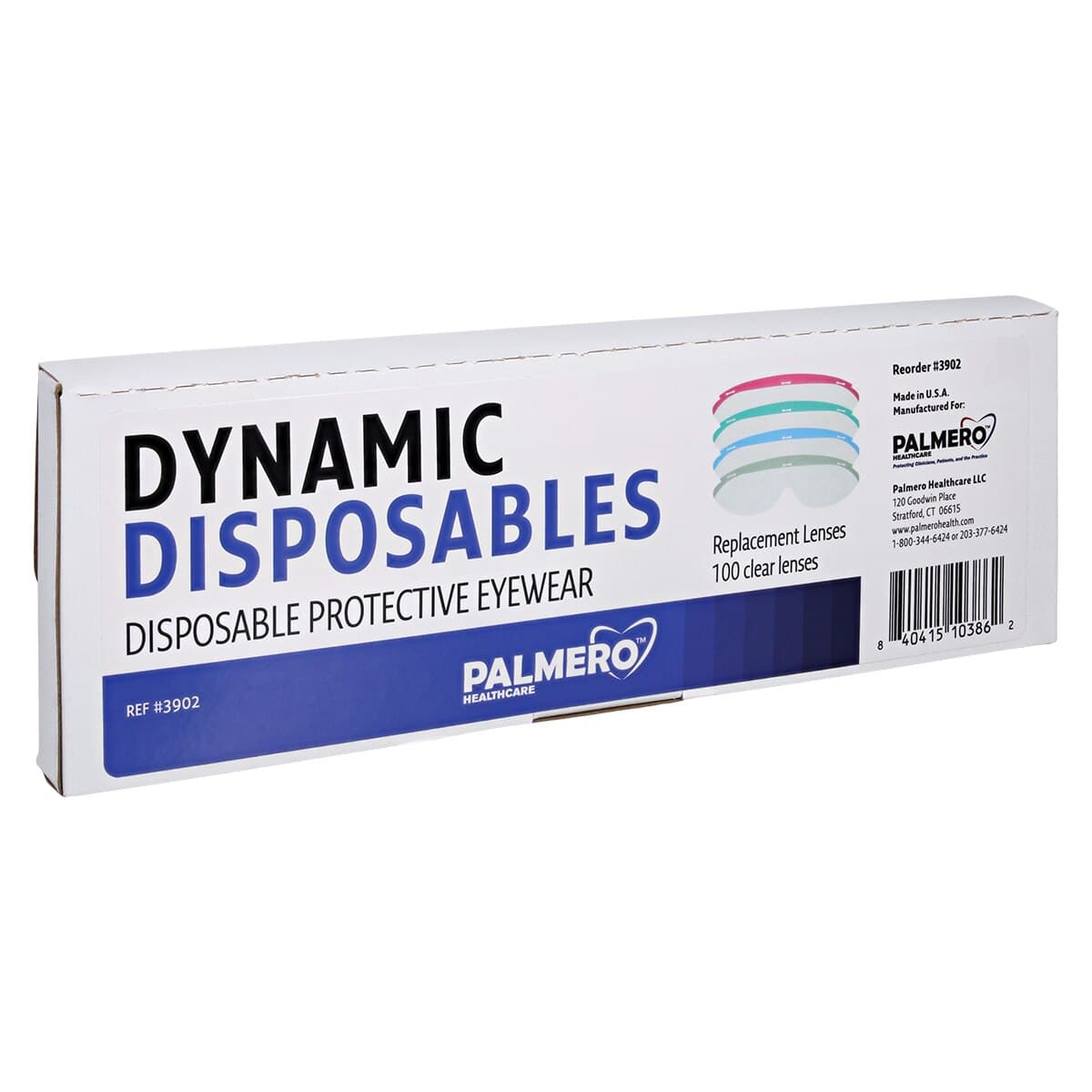 Dynamic Disposables Safety Eyewear Replacement Lens, Clear, 100/Pk, 3902 thumbnail 2