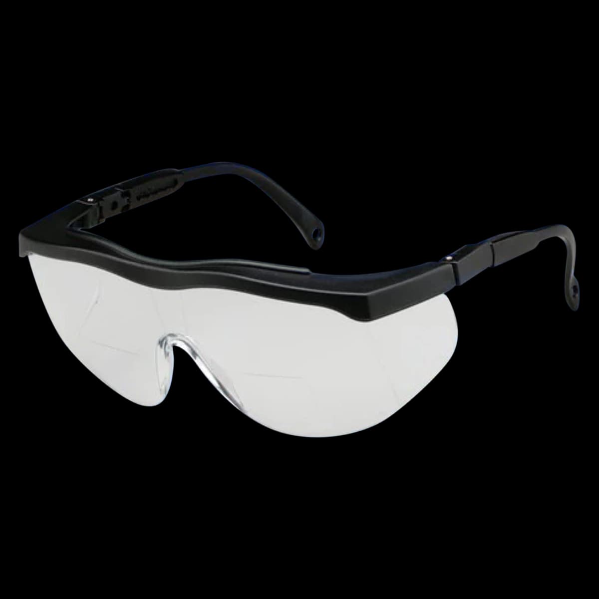 ProVision® Bifocal Safety Eyewear, 2.0 Diopter, Black Frame/Clear Lens, Anti-Scratch, Fog-Free, ANSI Z87.1, 3701C thumbnail 2