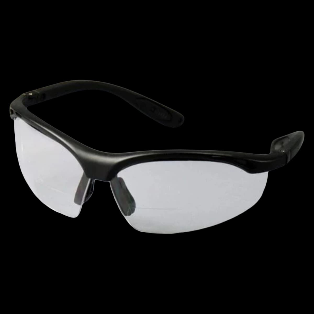 Kool-Daddy Bifocal Safety Eyewear, 2.5 Diopter, Clear Lens, Black Frame, 3740D - Kool Daddy 2.5 Black Frame and Clear Lens Eyewear - Image 1