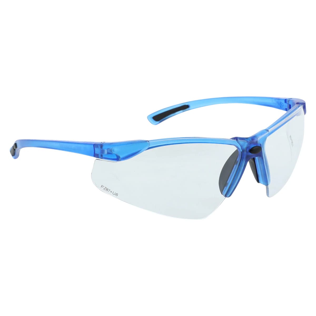 Tech Specs Safety Eyewear, Blue Frame, Clear Lens, 1/Pk, 3711C thumbnail 2