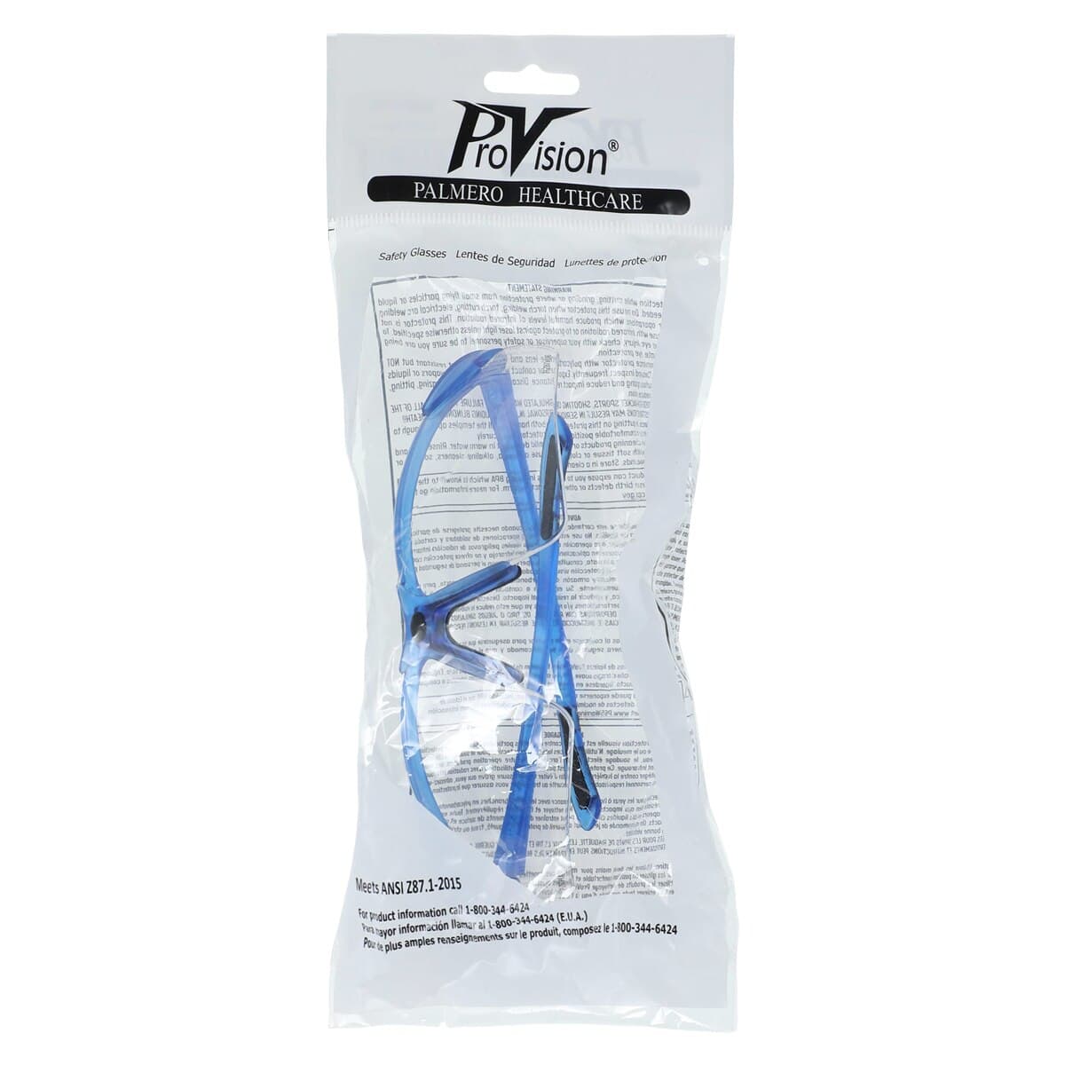 Tech Specs Safety Eyewear, Blue Frame, Clear Lens, 1/Pk, 3711C thumbnail 5