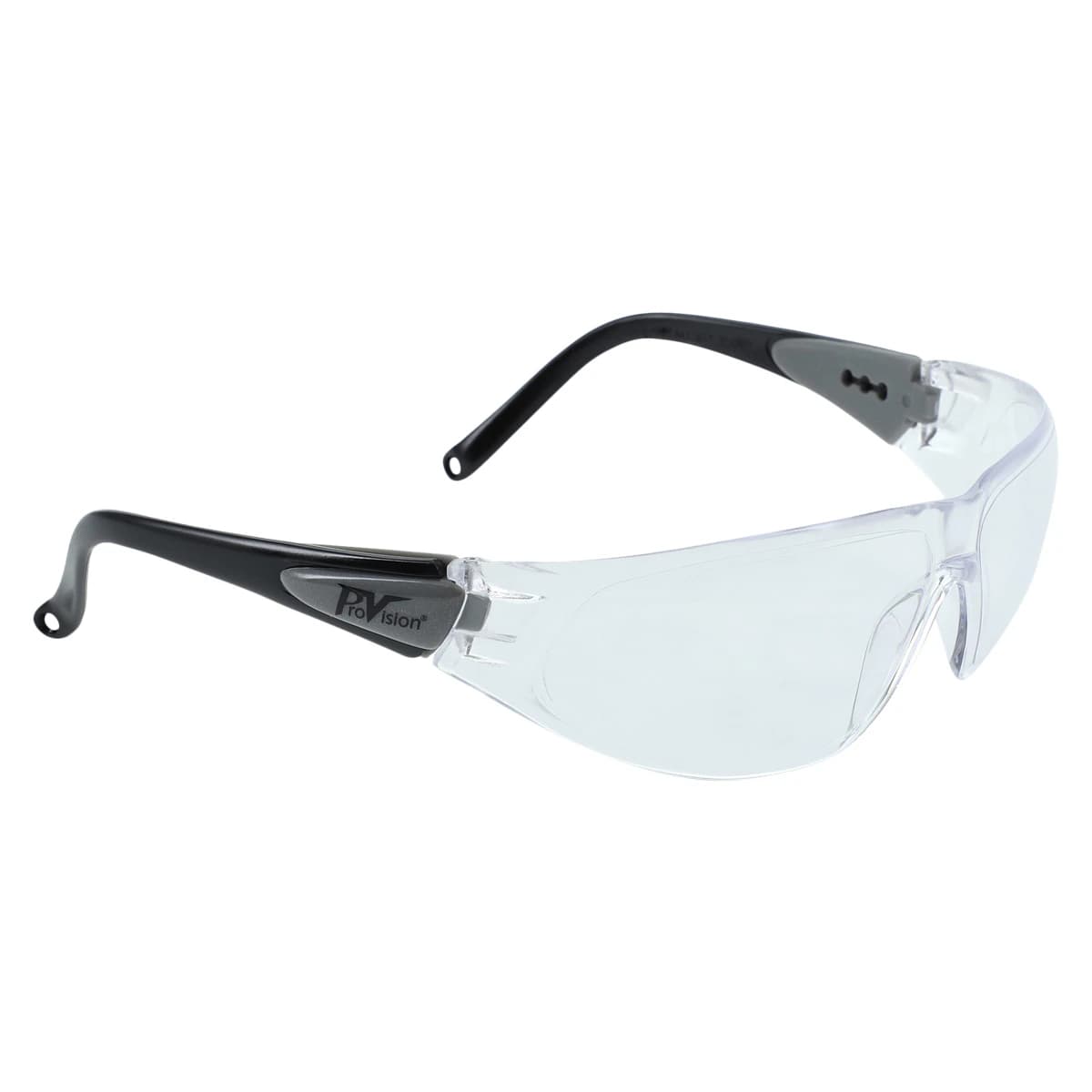 ProVision Contour Wraps Safety Eyewear, Black Frame, Clear Lens, Anti-Fog, Anti-Scratch, UV Protection, 1/Pk, 3553 thumbnail 2