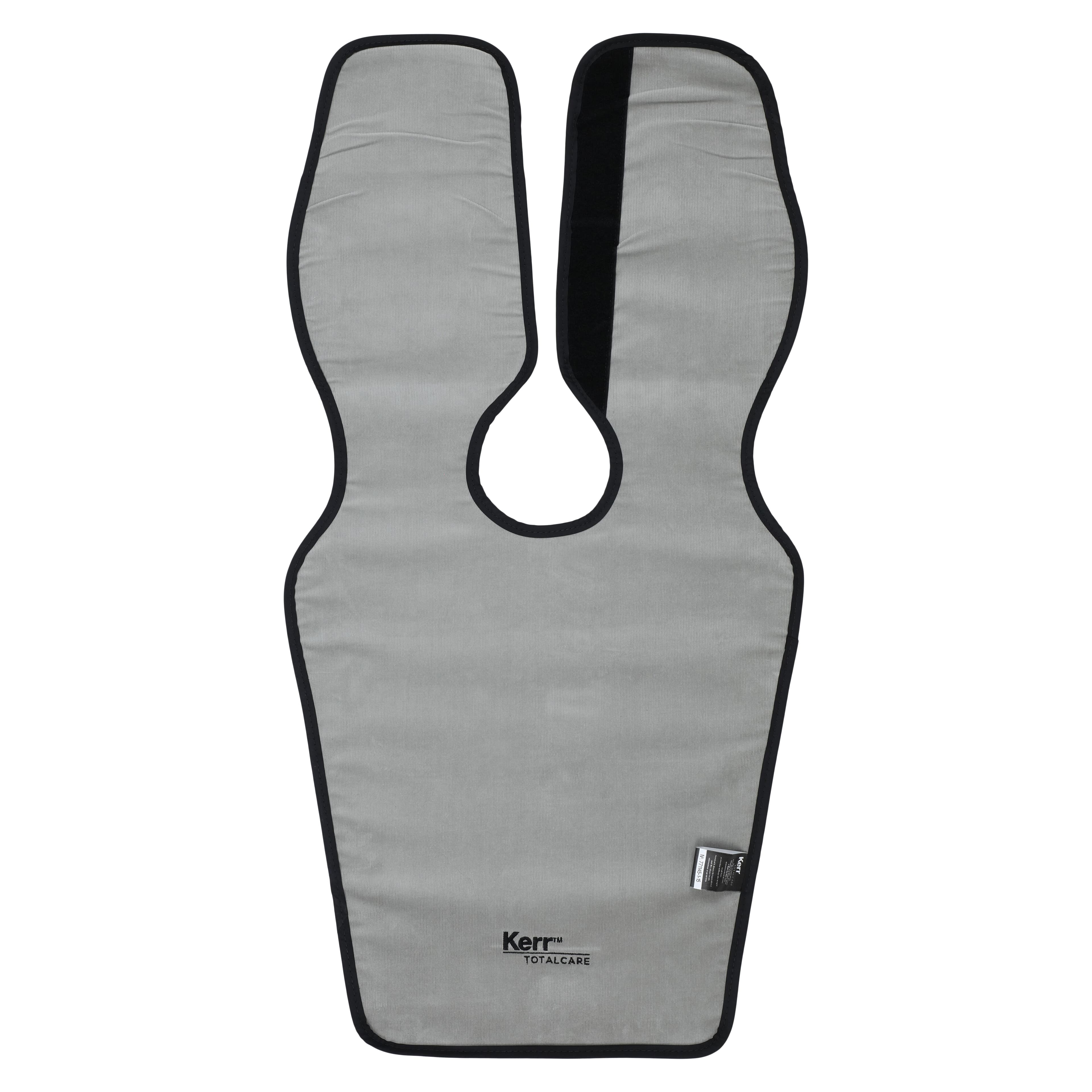 Kerr TotalCare Lead-Free X-Ray Apron, Child Panoramic Poncho, Charcoal, 0.3 mm Protection, 31355DX thumbnail 3