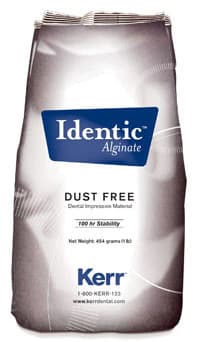 Identic Dust-Free Alginate Fast Set, Pink, Cinnamon Scent, 1 lb Pouch - Identic Dust Free FS 1Lb Pouch - Image 1