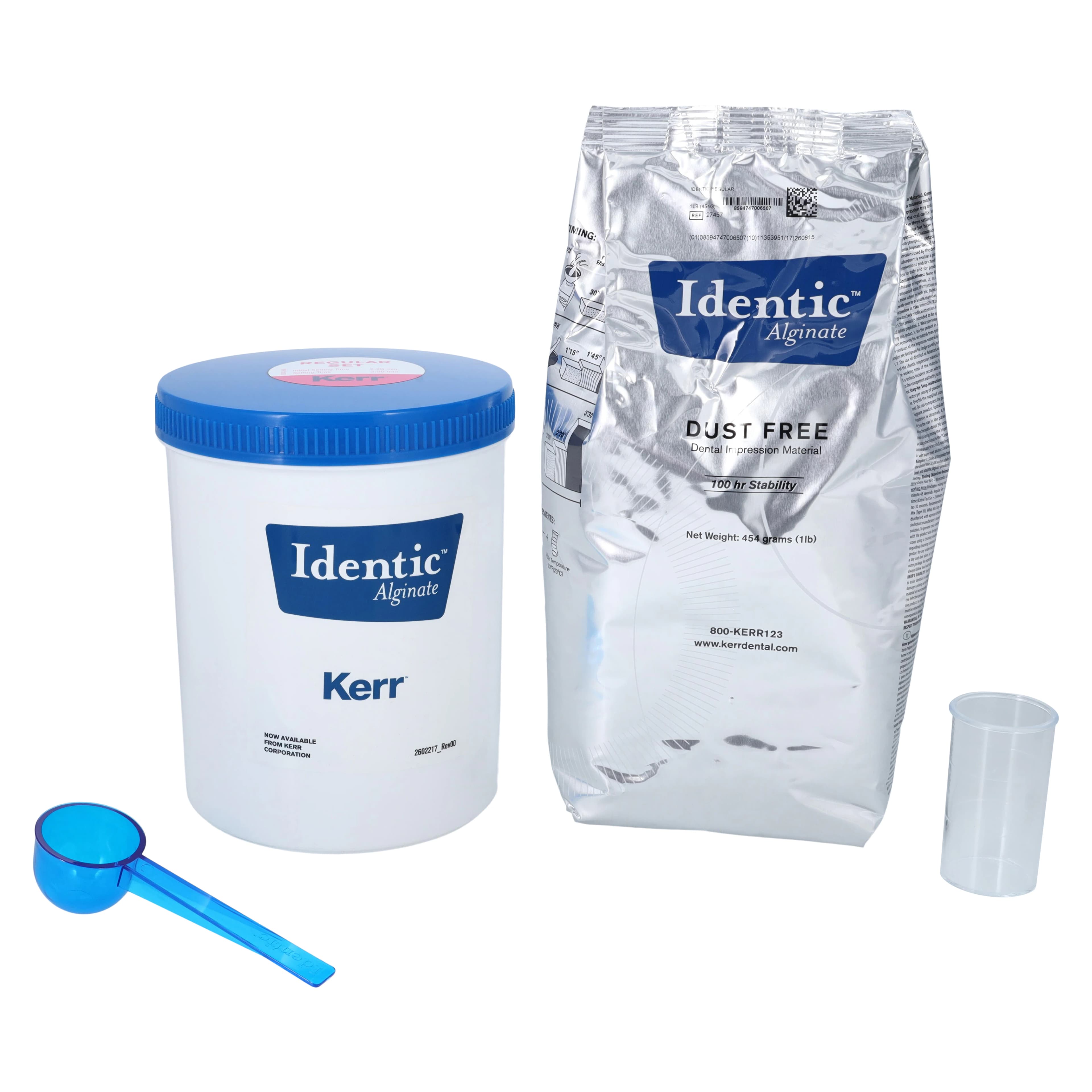 Kerr Identic Dust-Free Alginate Impression Material, Regular Set, Cinnamon Scent, 1 lb Canister, #27457 - Identic&trade; Alginate - Regular Set - Image 1