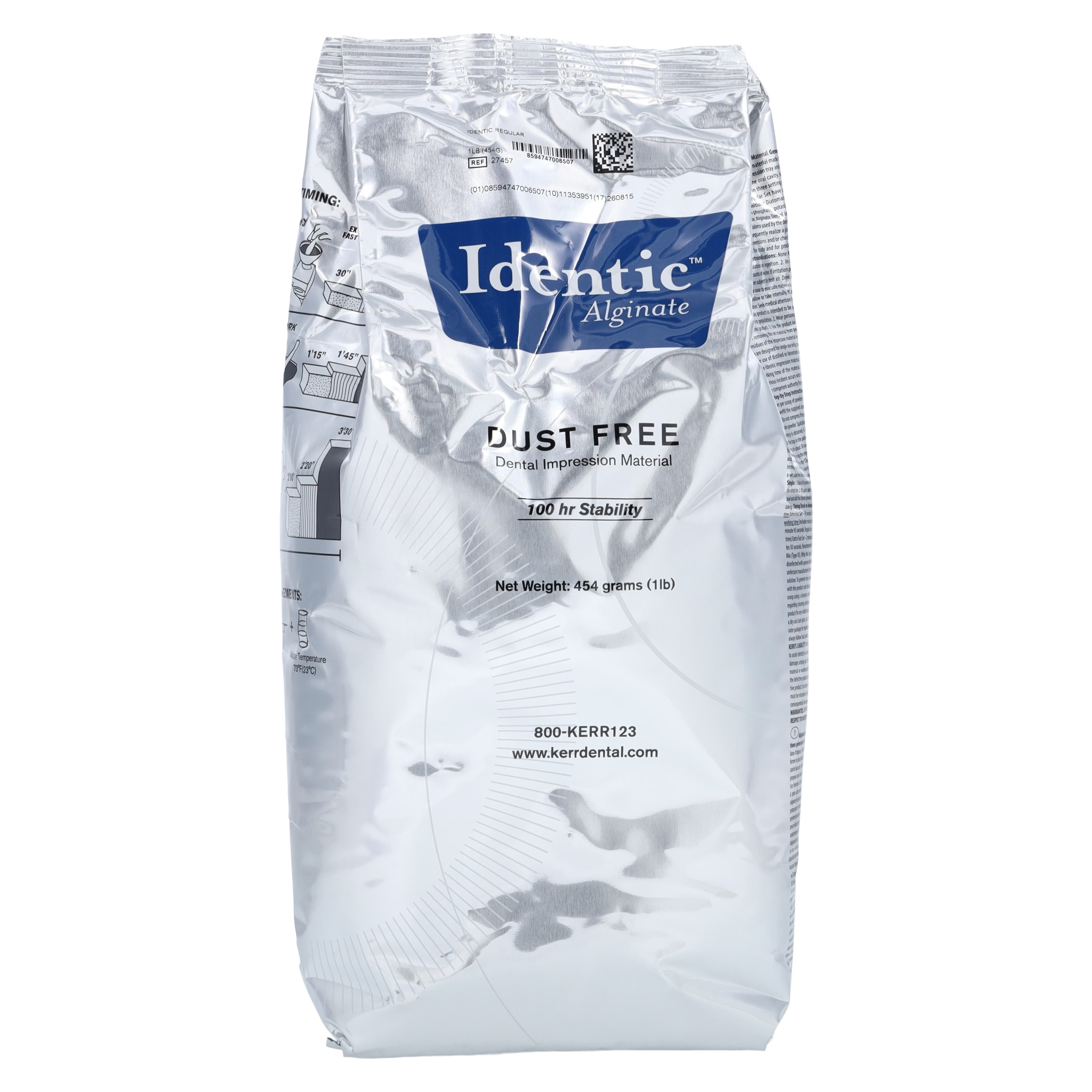 Kerr Identic Dust-Free Alginate Impression Material, Regular Set, Cinnamon Scent, 1 lb Canister, #27457 thumbnail 2